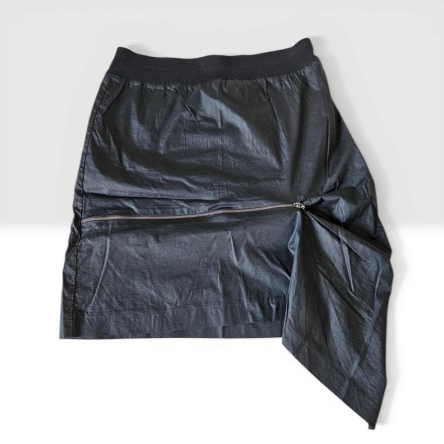 Cop Copine The Cop Copine Neutral Zipped Asymmetrical Skirt Size 32" / US 10 / IT 46 - 3 Thumbnail