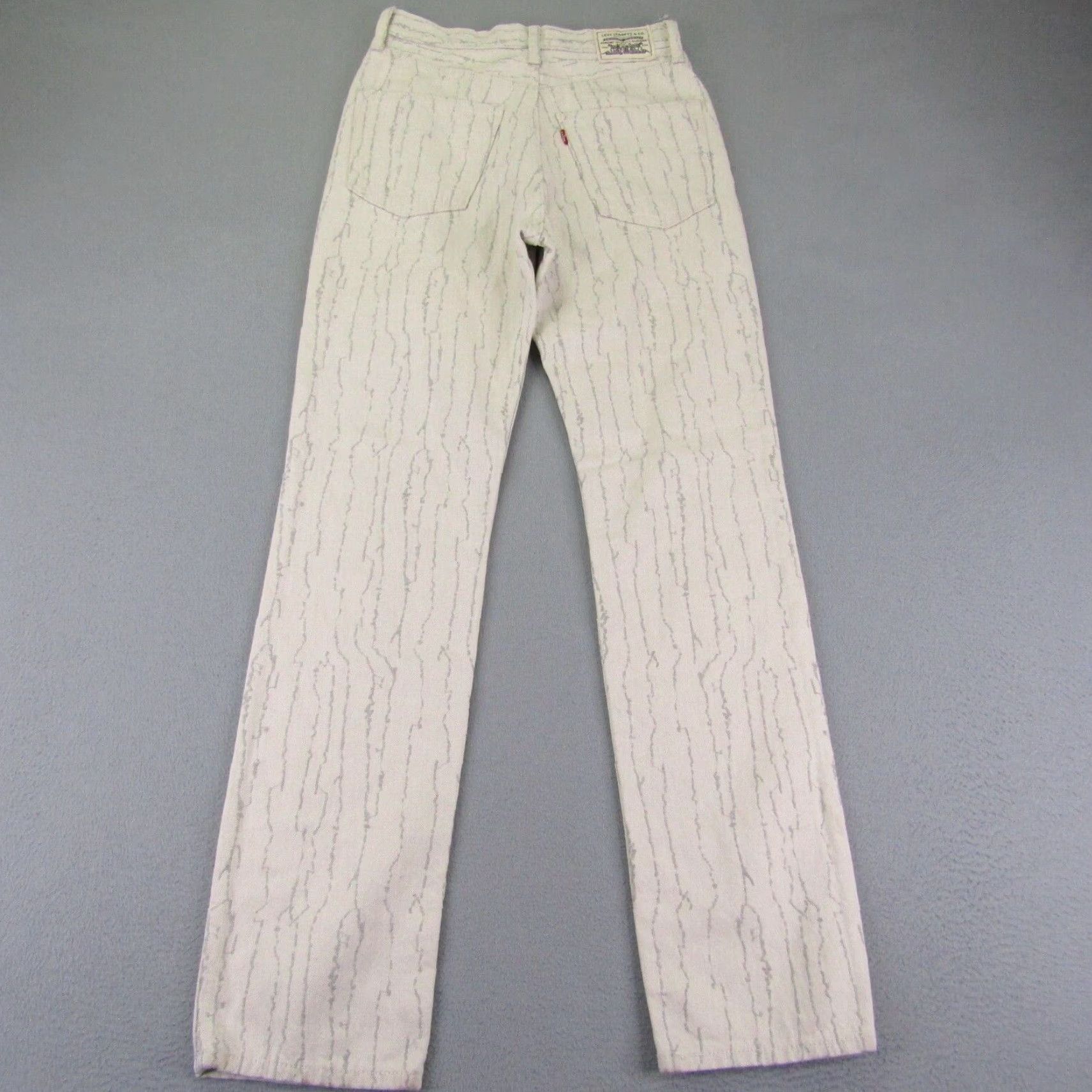 Levi's Levi's Jeans Womens 27 White Denim Leggy Slim Fit Premium Cotton Hemp Blend Pants Jeans Slim White 27 Womens 31 Inseam Size 27" / US 4 / IT 40 - 4 Thumbnail