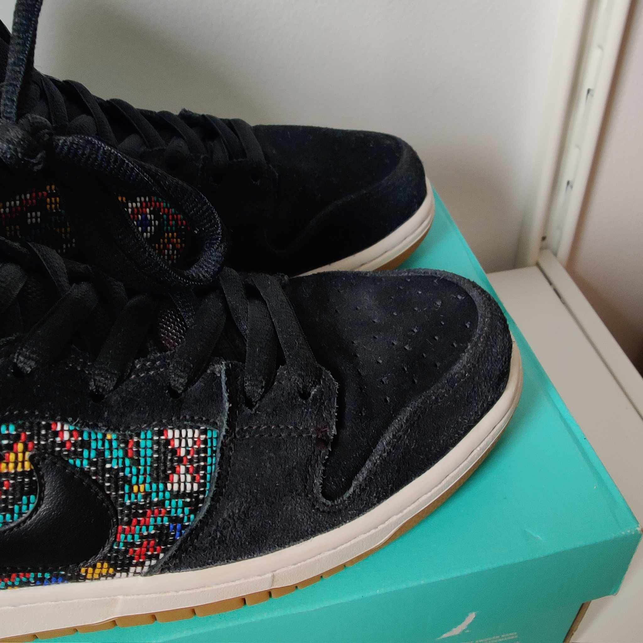 Nike Nike SB Dunk High Premium ‘Seat Cover’ Aztec Geometry Suede Size US 10.5 / EU 43-44 - 4 Thumbnail