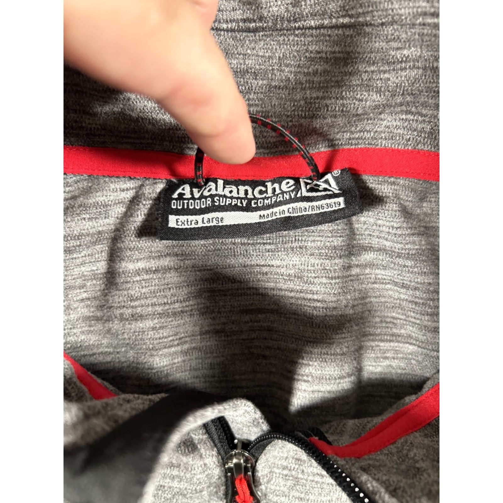 Avalanche Avalanche Mens Lightweight Fleece Gray 1/4 Zip Pullover Mock Neck XL Pullover Zip Sweatshirt Mens Size US XL / EU 56 / 4 - 3 Thumbnail