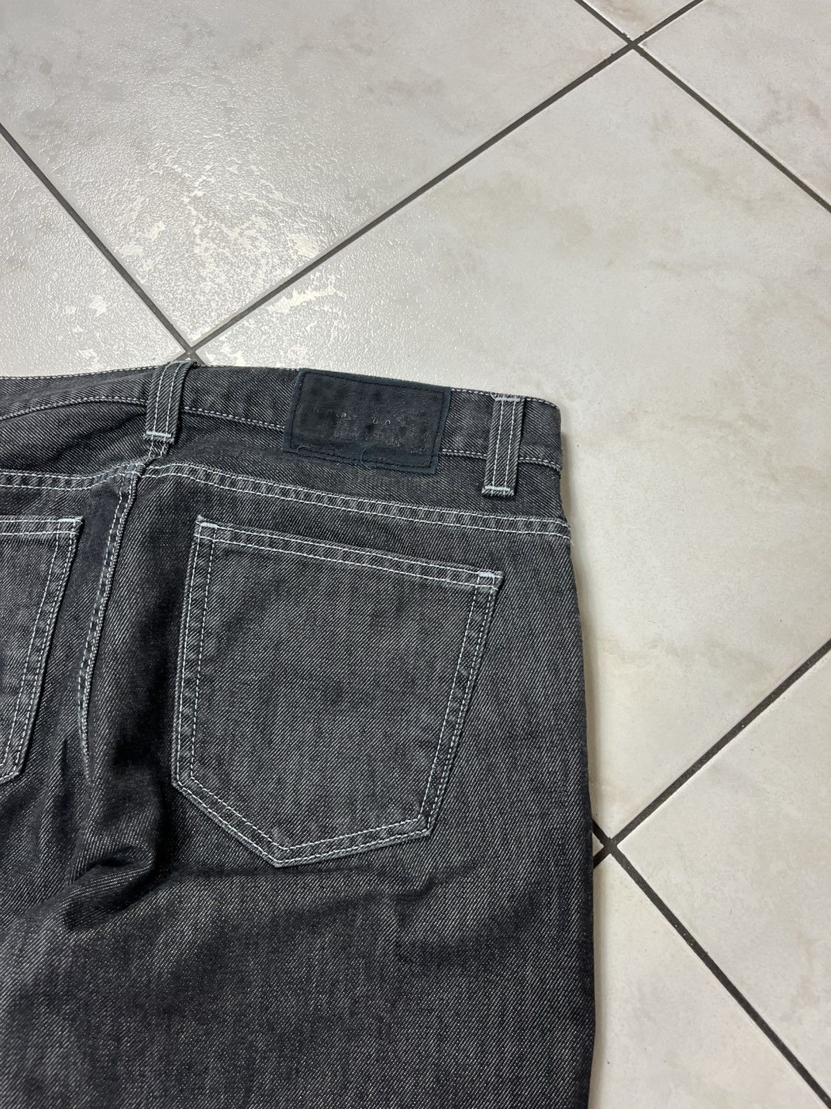 Designer × H&M × Karl Lagerfeld Karl Lagerfeld for H&M dark grey goth denim jeans pants Size US 32 / EU 48 - 18 Thumbnail