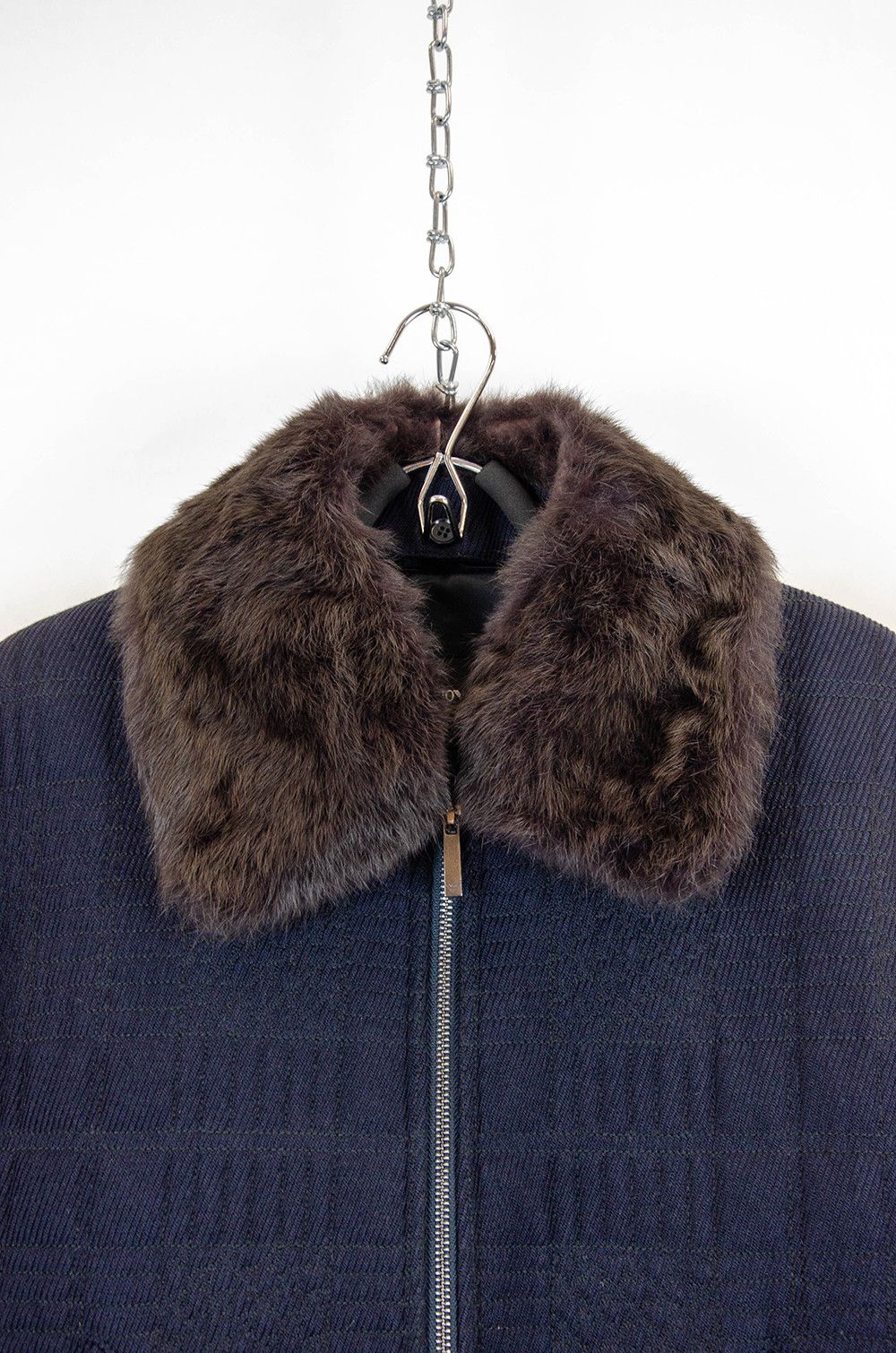 Emporio Armani Emporio Armani Wool Zip Jacket Fur Collar IT50 Size US M / EU 48-50 / 2 - 5 Thumbnail