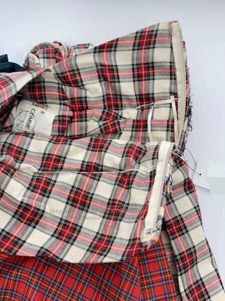 Comme des Garcons Comme Des Garcons size XS Contrast vintage plaid design sk Size 25" / US 0 / IT 36 - 3 Thumbnail