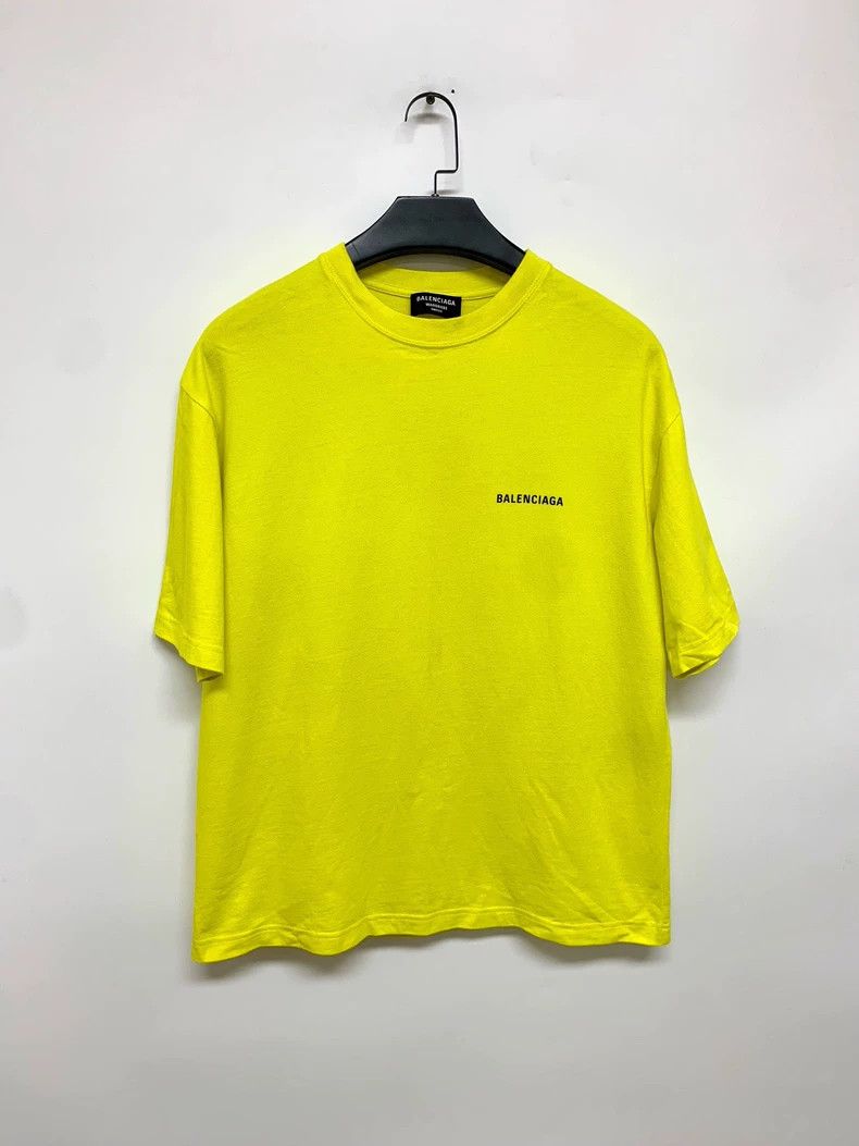 Balenciaga Balenciaga Neon Yellow Short Sleeve T-Shirt, Size S Size US S / EU 44-46 / 1 - 1 Thumbnail