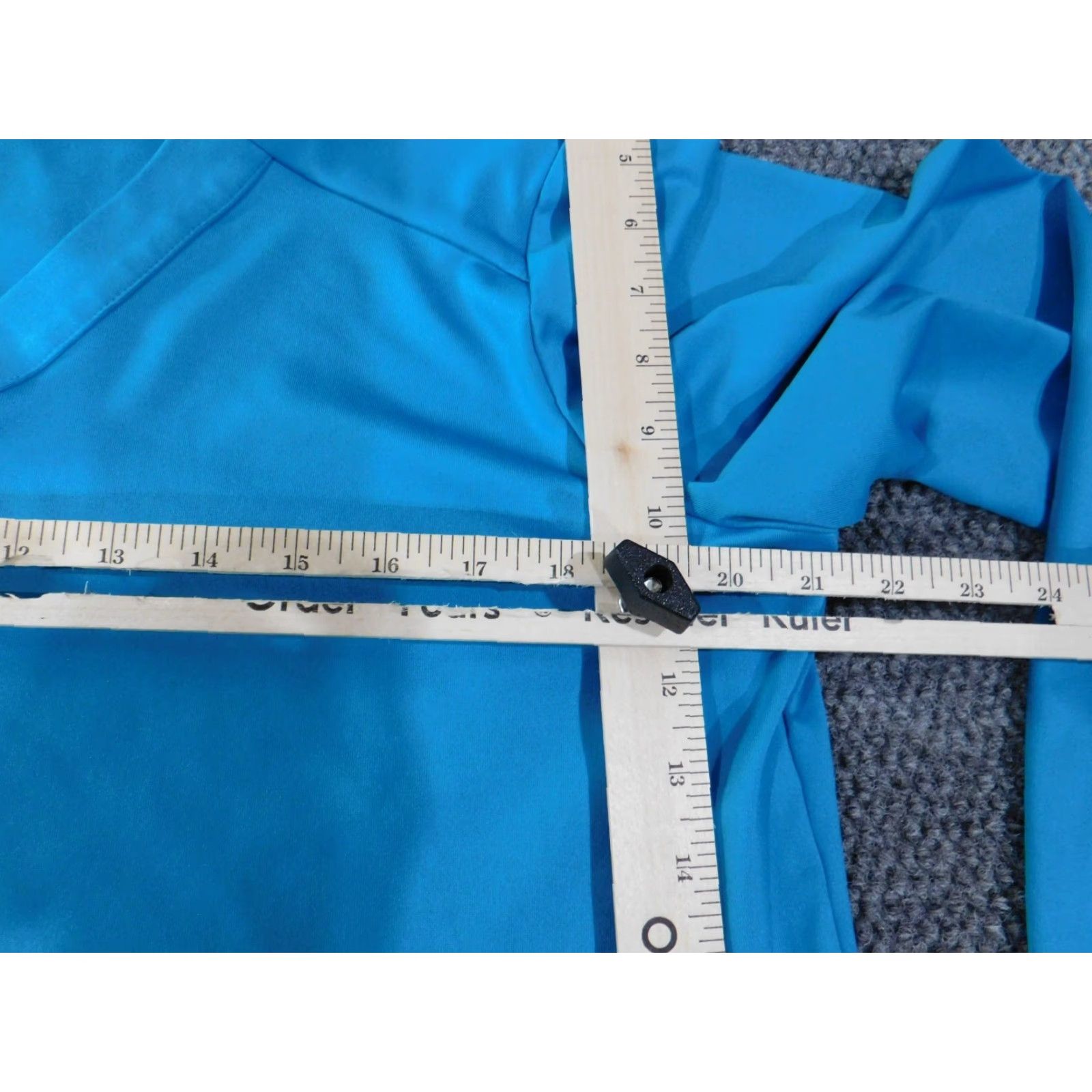 Vintage Susan Graver Blouse Shirt Womens Large Blue V-Neck Pullover Stretch Casual Shirt Women Size L / US 10 / IT 46 - 6 Thumbnail