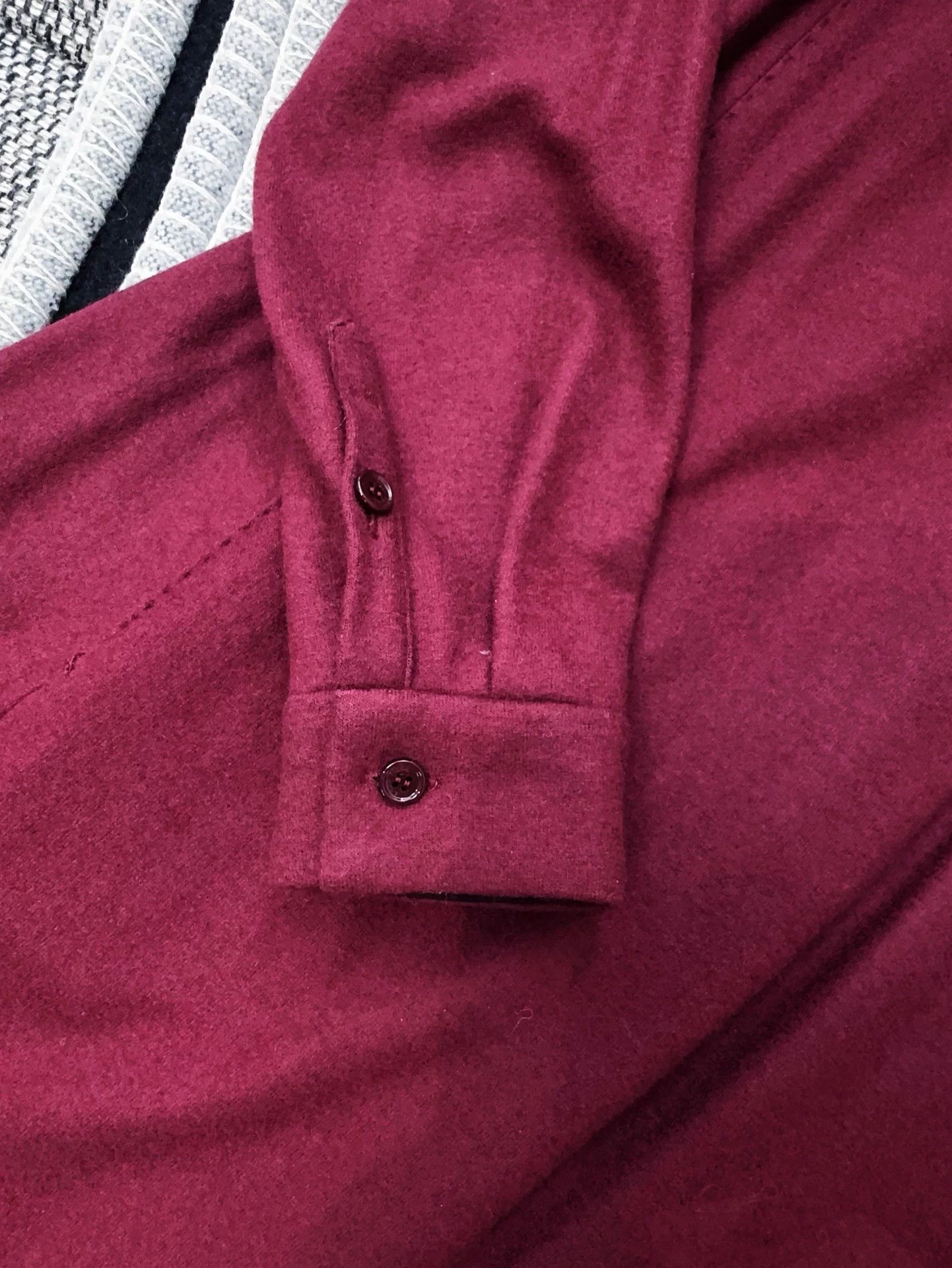 Loro Piana Loro Piana burgundy shirt dress 40 Size M / US 6-8 / IT 42-44 - 5 Thumbnail