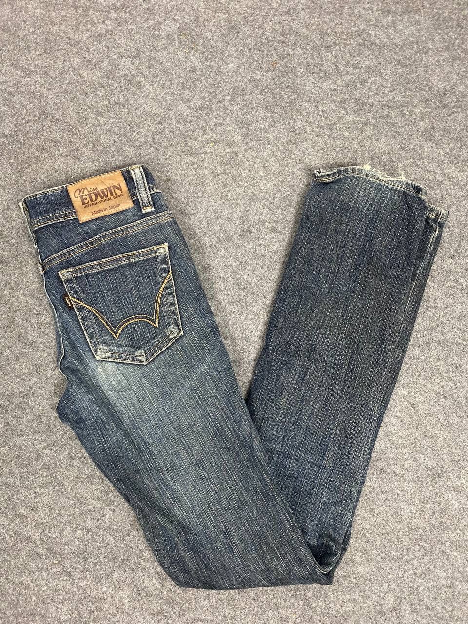 Edwin miss edwin japanese brand distressed denim nice design Size 28" / US 6 / IT 42 - 2 Thumbnail