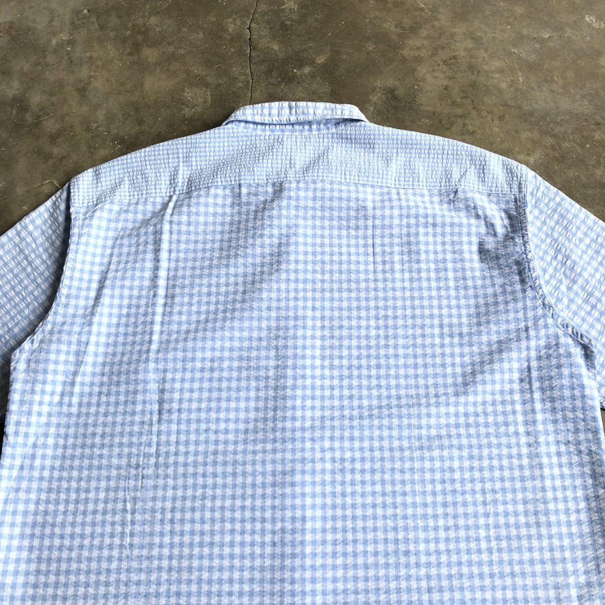 JW Anderson × Uniqlo Uniqlo X JW Anderson Square Motif Button Up Shirt Blue Size US XXL / EU 58 / 5 - 7 Thumbnail
