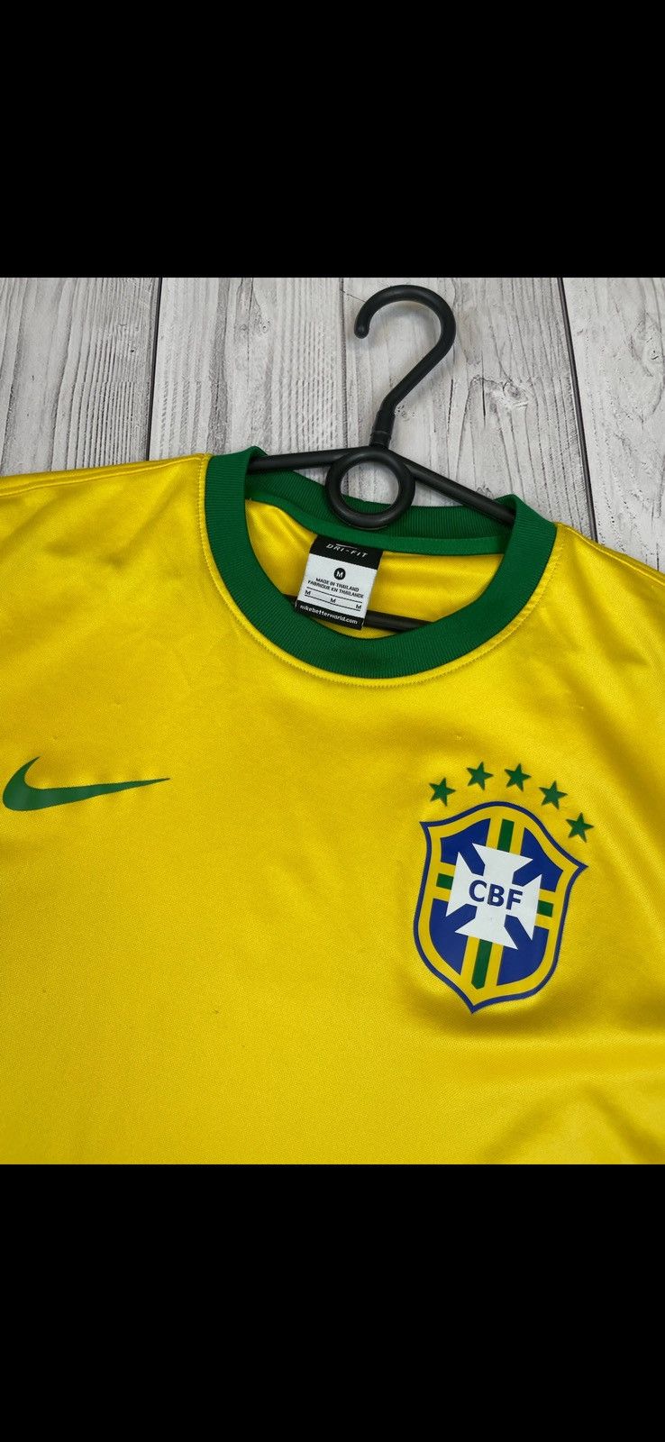 Nike Vintage nike Brazil soccer jersey size M Brasil yellow Size US M / EU 48-50 / 2 - 8 Thumbnail