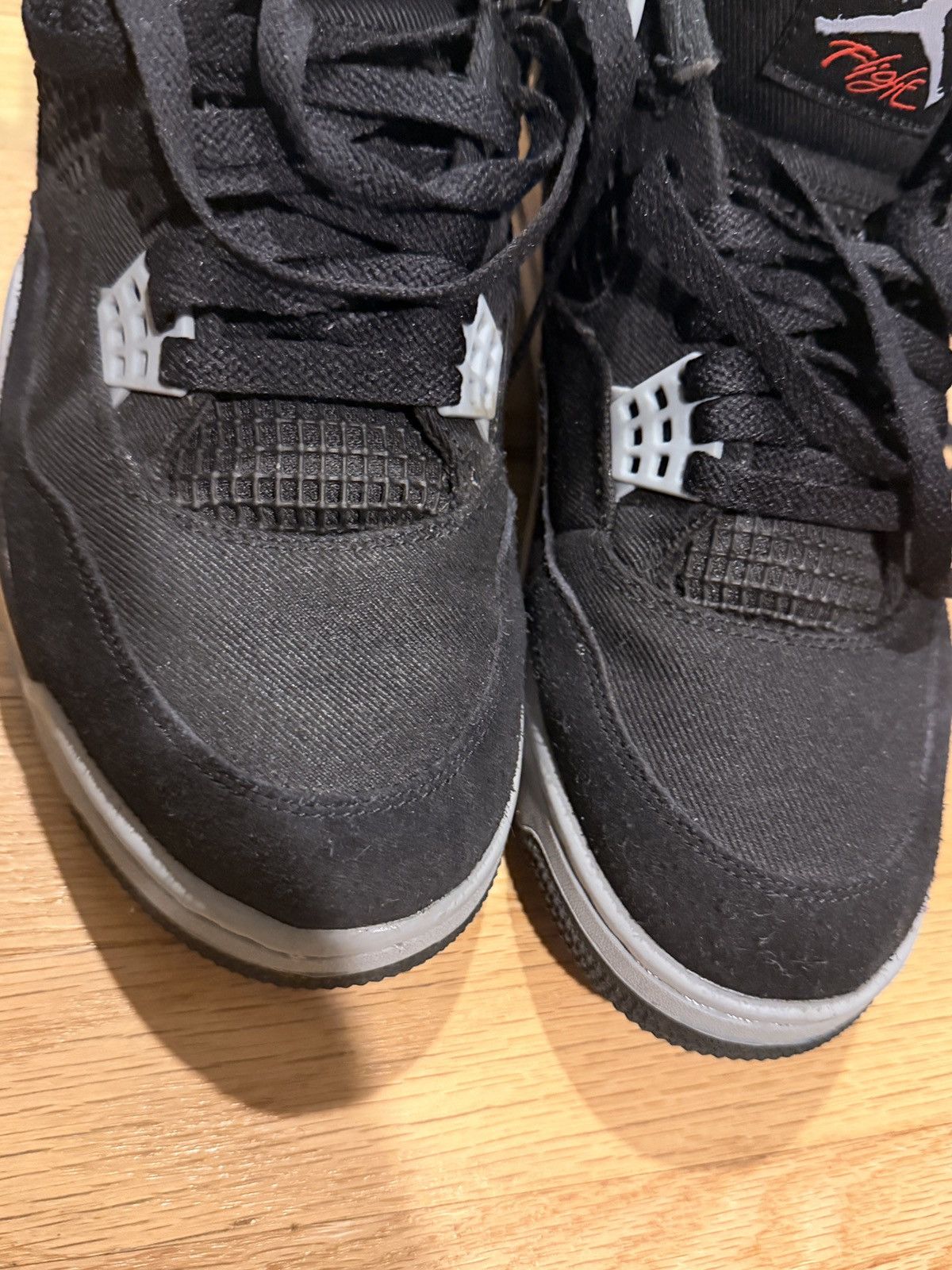 Jordan Brand Air Jordan 4 Retro SE 'Black Canvas' Size US 12 / EU 45 - 4 Thumbnail
