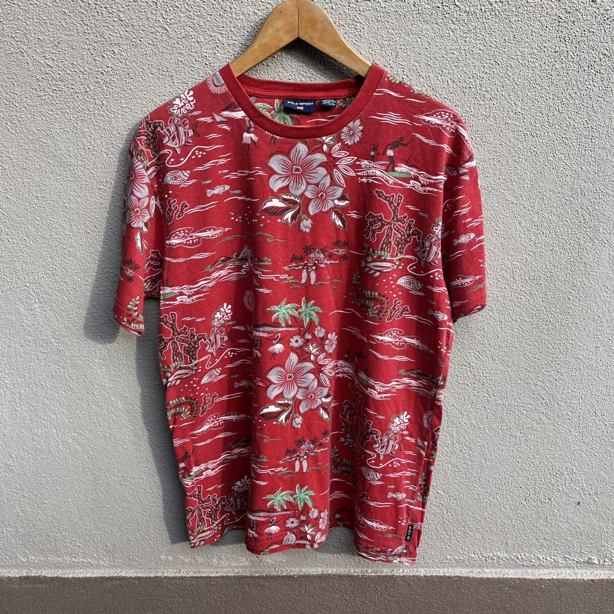 Polo Ralph Lauren Vintage POLO SPORT hawaiian tee Size US M / EU 48-50 / 2 - 1 Thumbnail