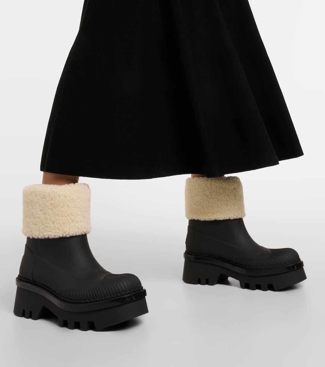 Chloe o1y0825 Ankle Boots in Black/Ivory Size US 5 / IT 35 - 4 Thumbnail