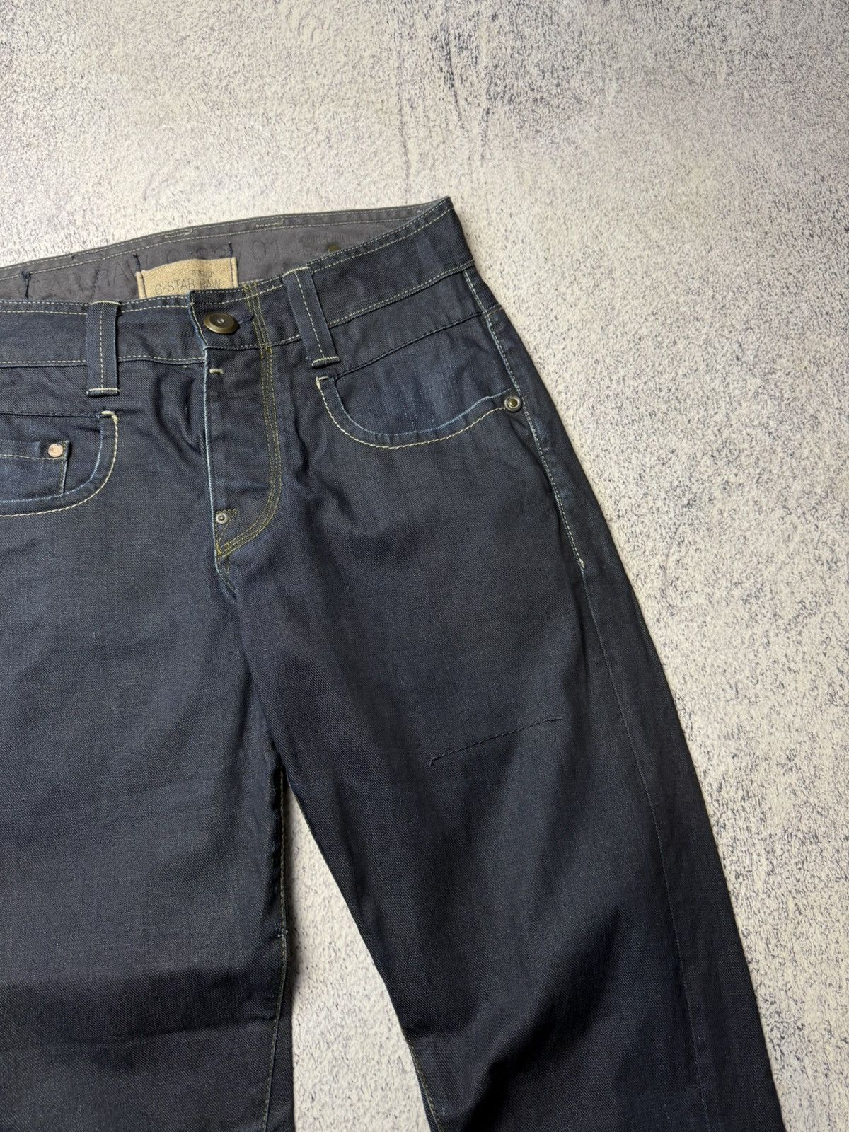 G-Star Vintage G Star Raw Denim Streetwear Jeans Japanese Y2K 30 Size US 31 - 5 Thumbnail