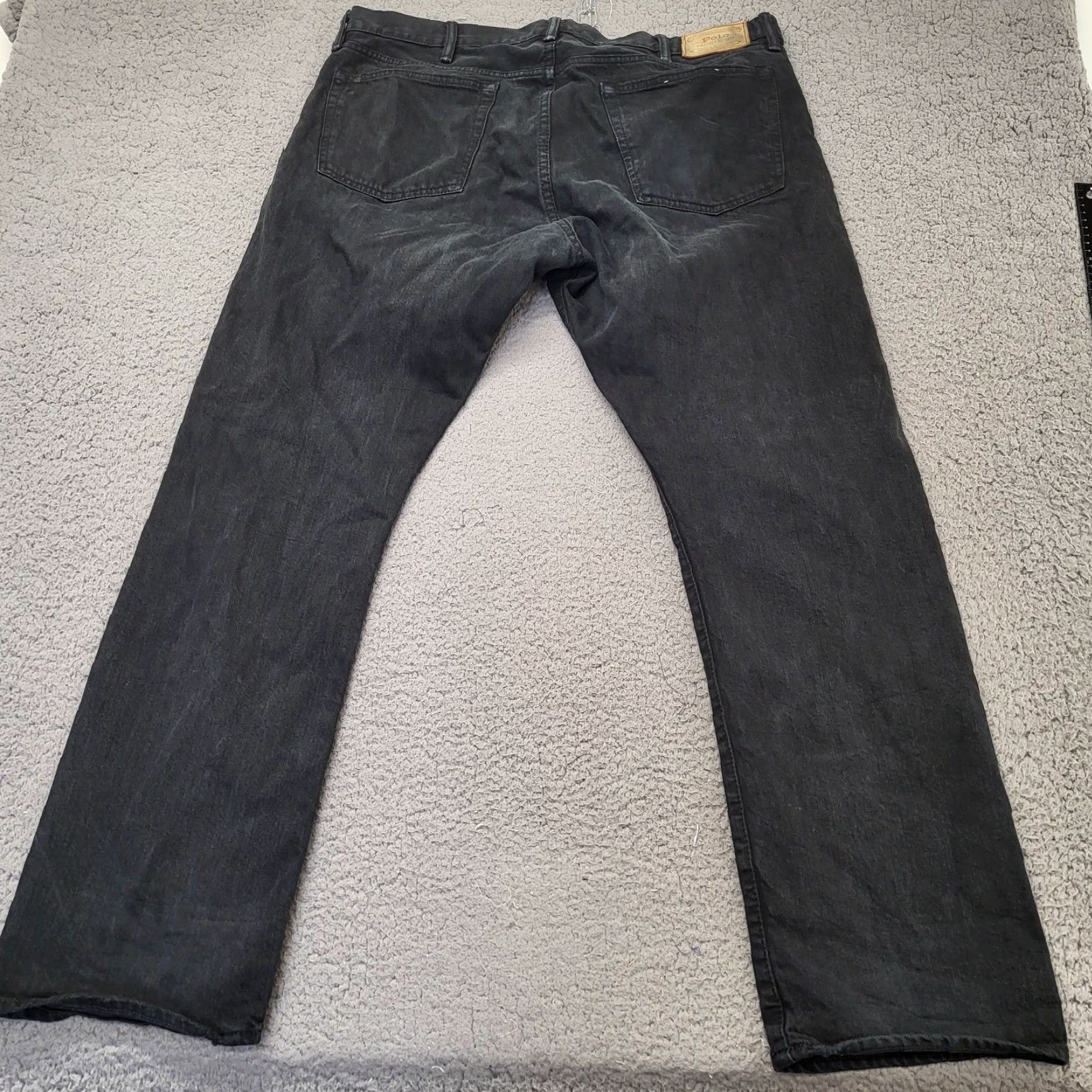 Polo Ralph Lauren Polo Ralph Lauren Jeans Men's Size 38x32 Black Denim Hampton Straight Hudson Size US M / EU 48-50 / 2 - 2 Thumbnail