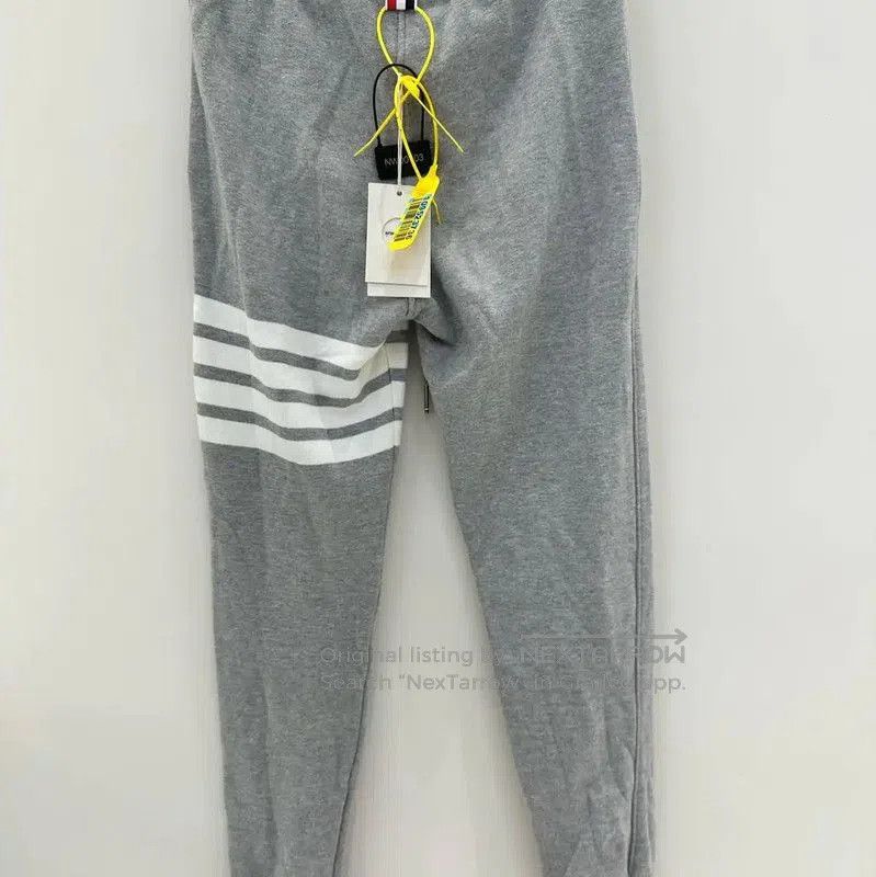 Thom Browne Thom Browne Gray Cotton Striped Casual Pants . Size US 32 / EU 48 - 2 Thumbnail