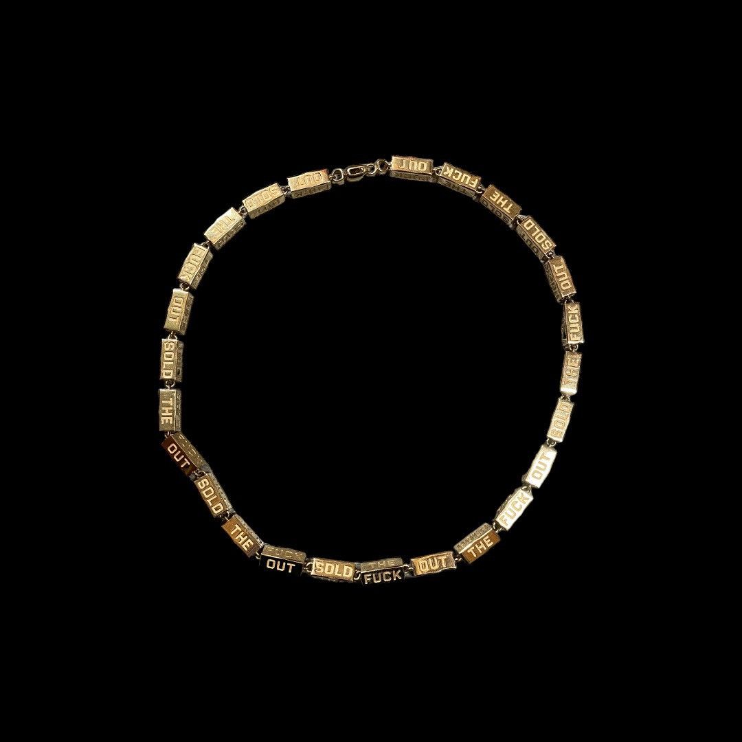 Vlone Vlone STFO Solid 14K Gold Necklace Size ONE SIZE - 3 Thumbnail