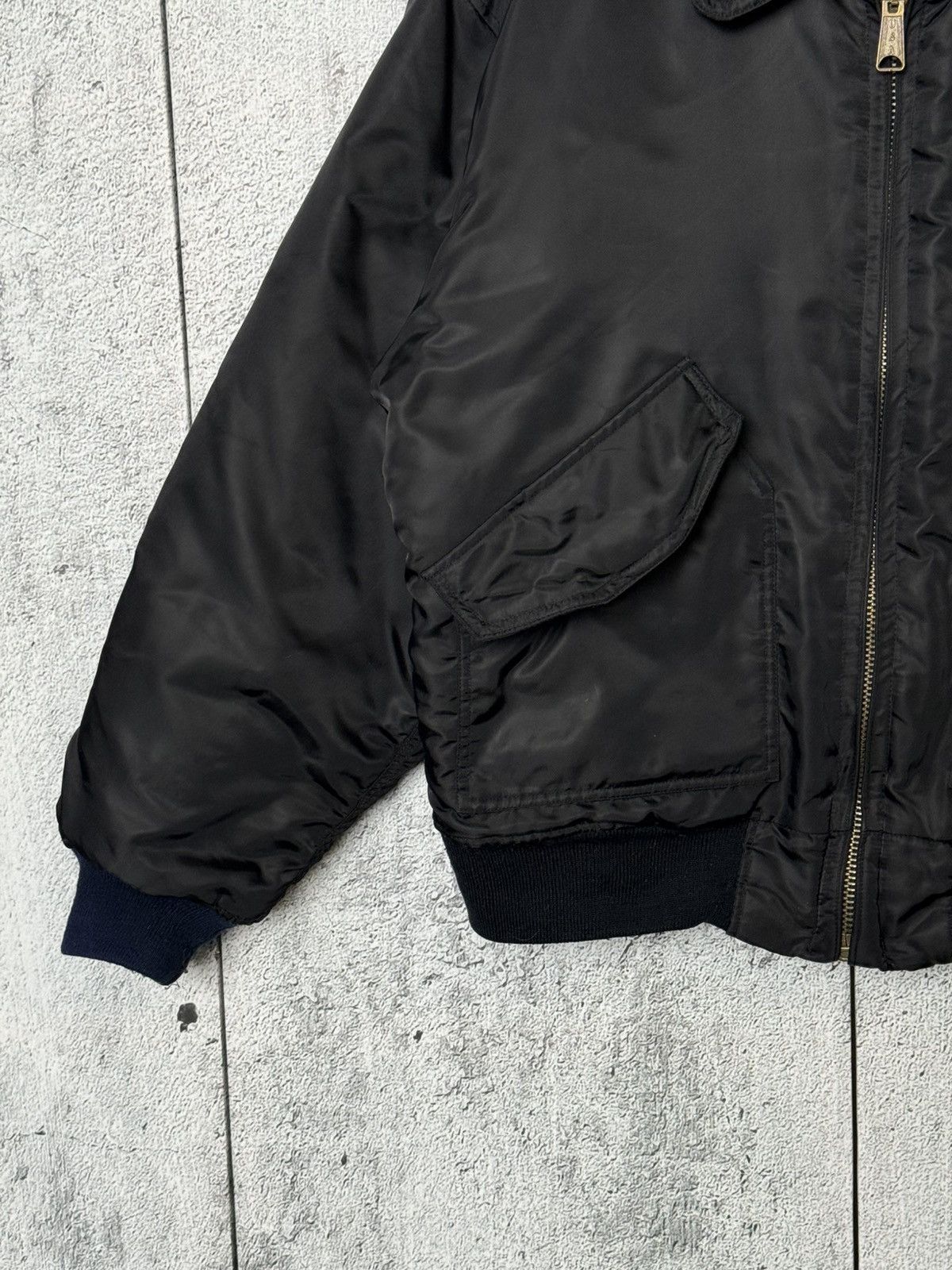 Alpha Industries CWU 45/P Flight Nylon Bomber Jacket USA Military Style MA-1 Size US M / EU 48-50 / 2 - 8 Thumbnail