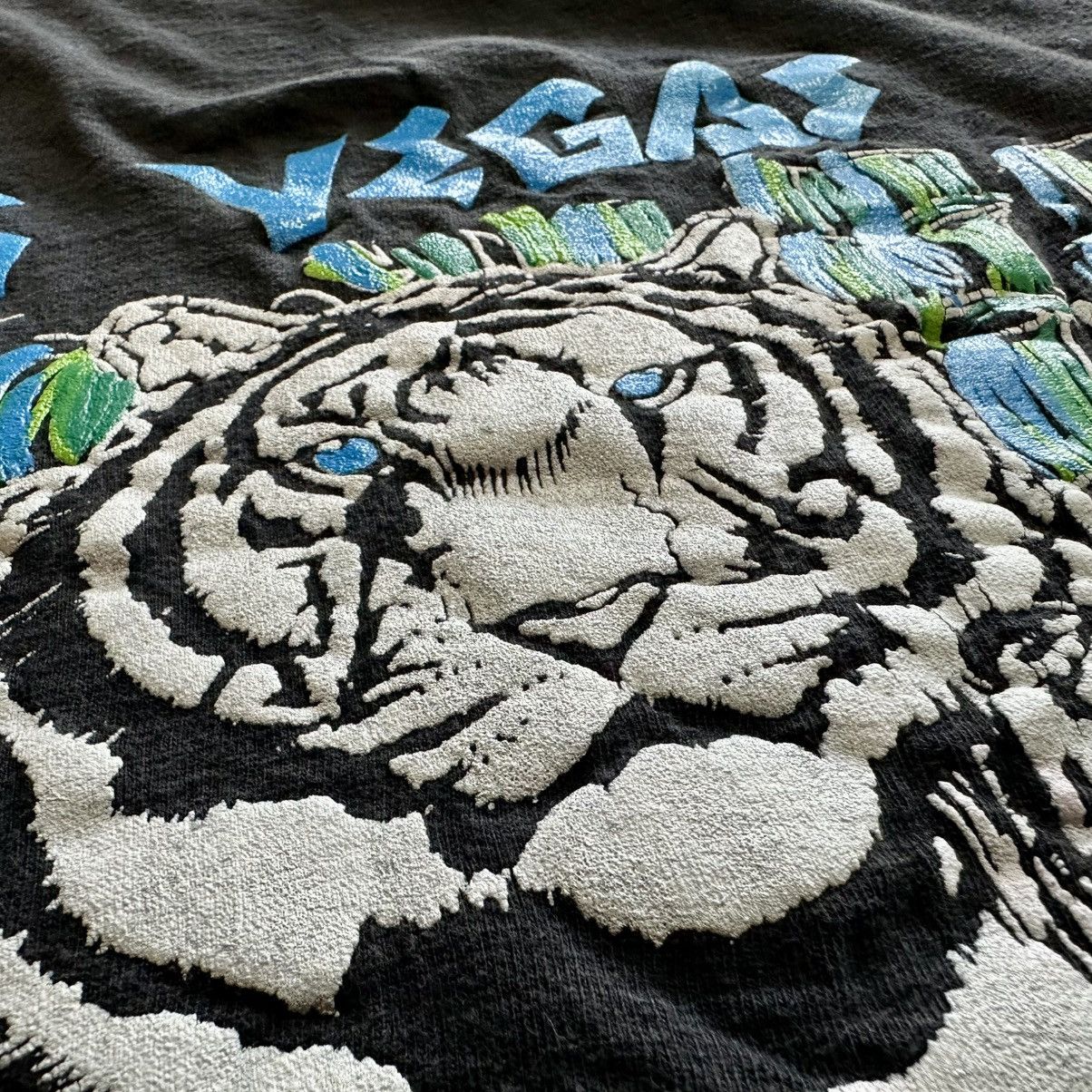 Vintage Vintage 80s 90s Sun Las Vegas White Tiger 100% Cotton Shirt Size US XL / EU 56 / 4 - 4 Thumbnail