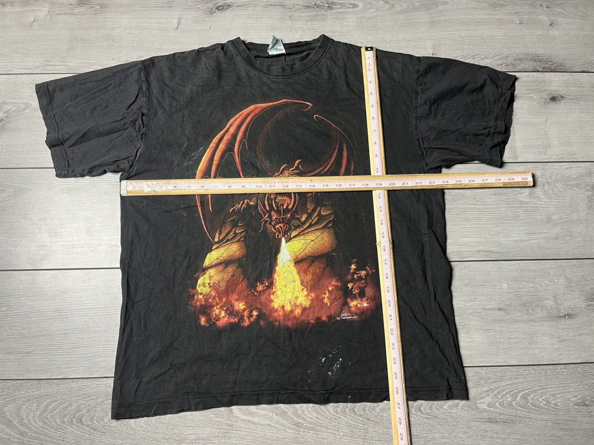 Japanese Brand Vintage Dragon fire Tshirt 90s the game size Large Size US L / EU 52-54 / 3 - 6 Thumbnail