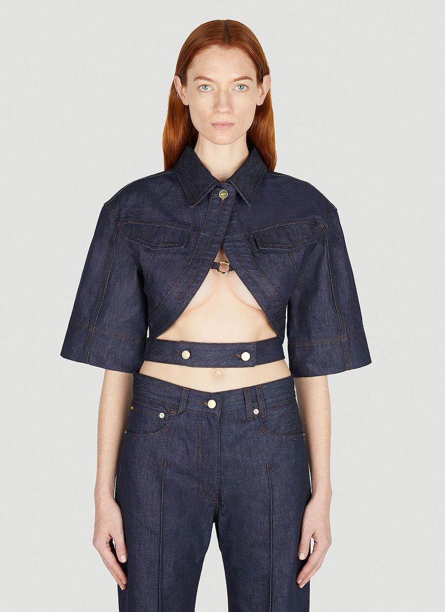 image of Jacquemus Jacket in Navy, Women's (Size Small)