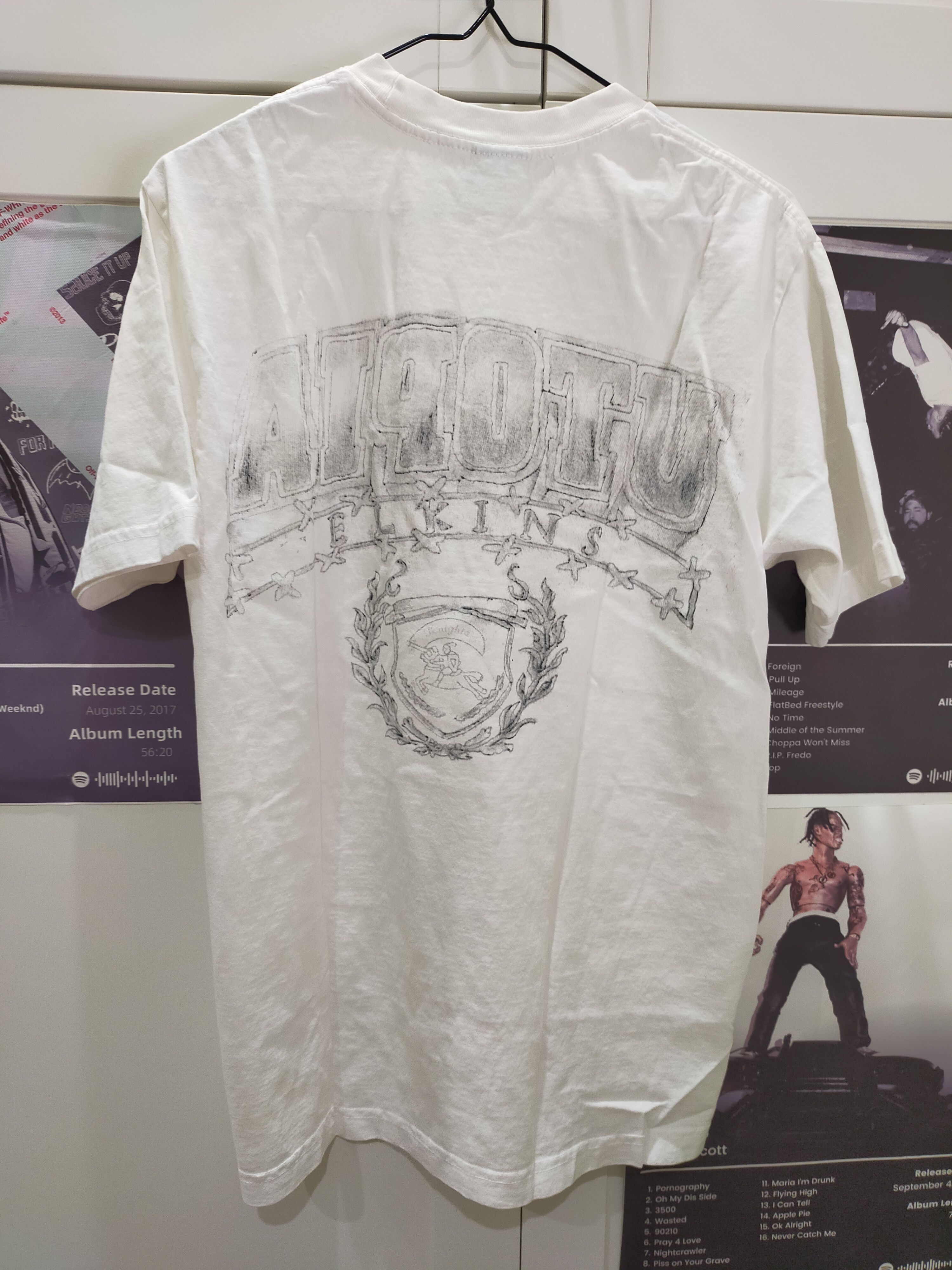 Travis Scott Travis Scott Elkins Knights Utopia white shirt tour merch Size US M / EU 48-50 / 2 - 2 Thumbnail