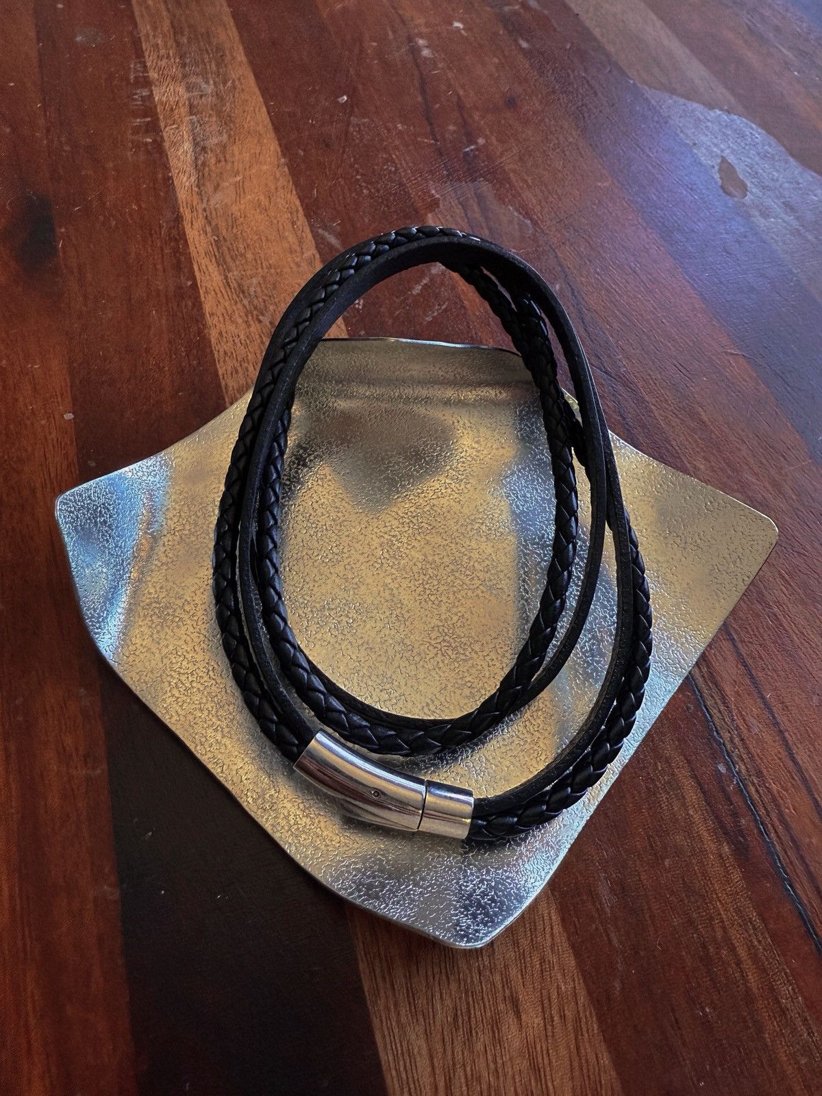Other Modern Multi-Strand Black Leather Bracelet Size ONE SIZE - 1 Thumbnail