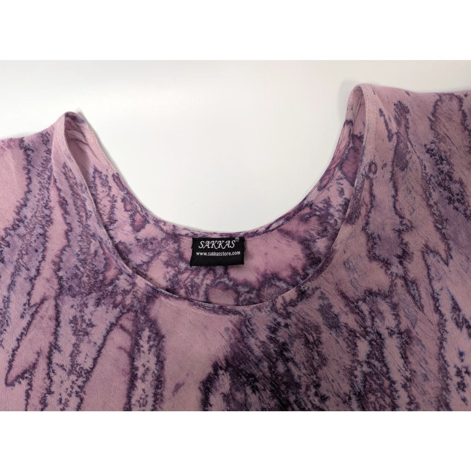 Vintage Sakkas Purple Caftan Dress Women One Size Cap Sleeve Lace-Up Long Caftan Dress Boho Fairy Vintage: No Size ONE SIZE - 7 Thumbnail