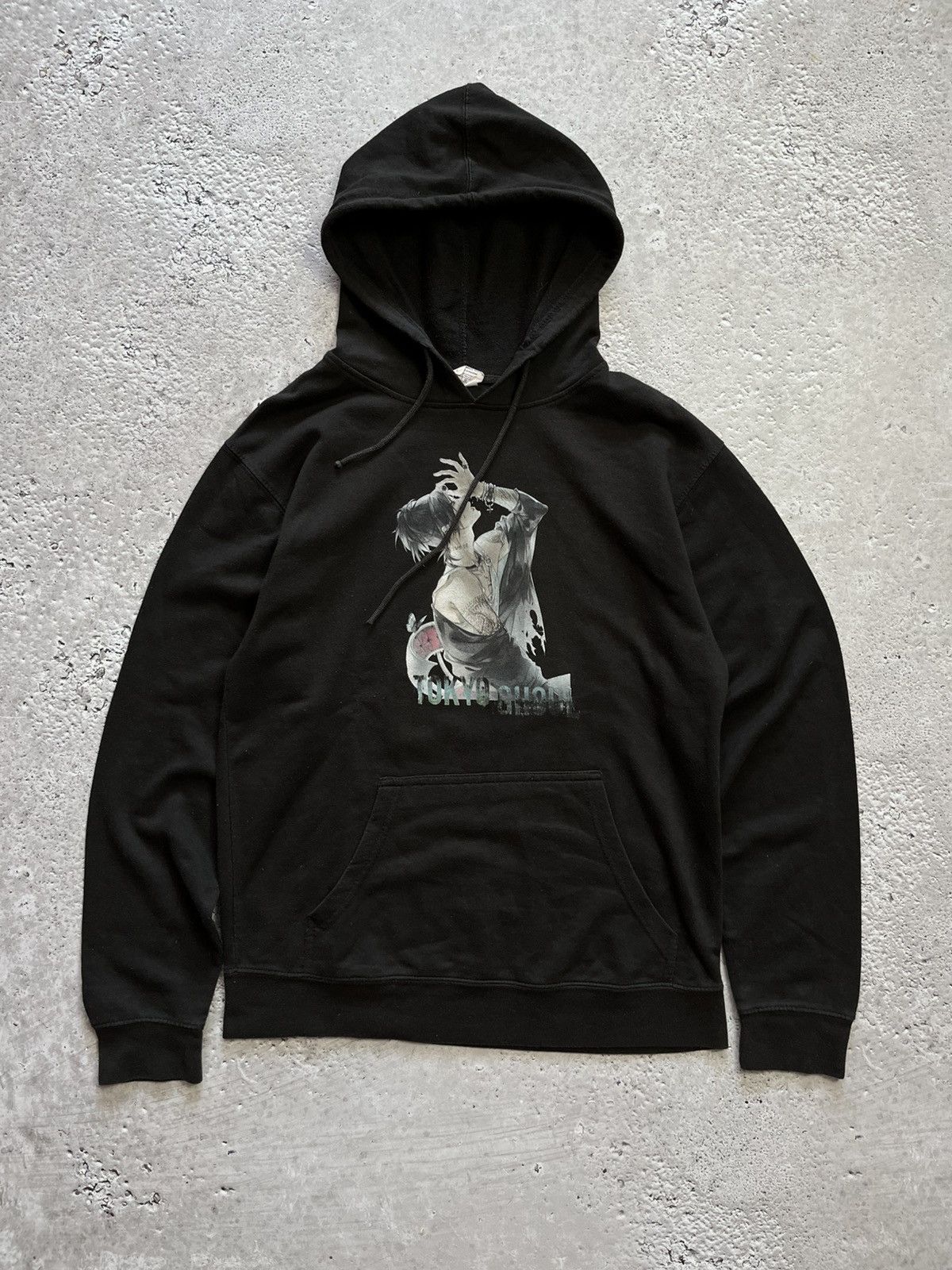 Vintage Tokyo Ghoul anime hoodie black fleece pullover sweatshirt L Size US L / EU 52-54 / 3 - 1 Thumbnail