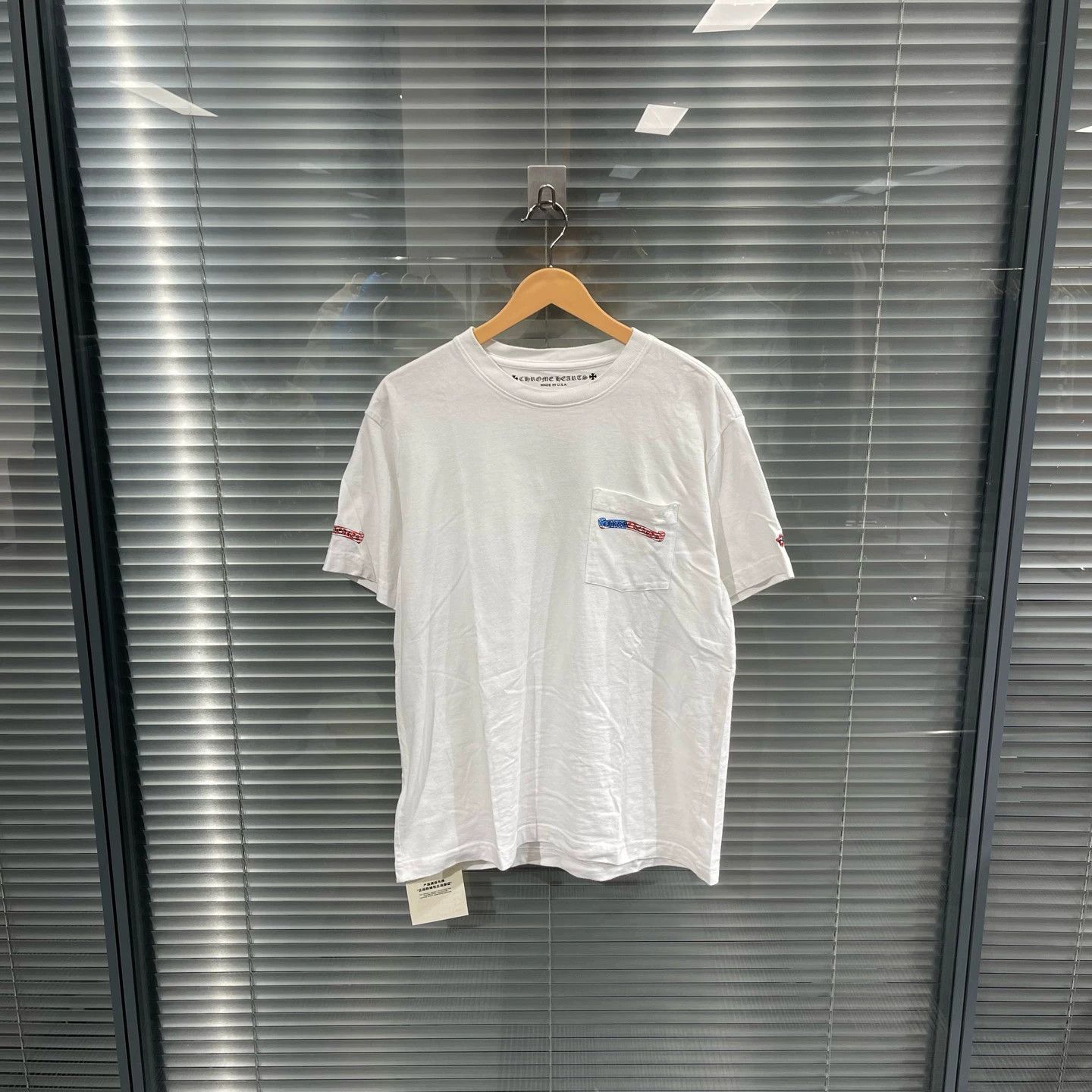 Chrome Hearts White Short Sleeve Pocket T-Shirt Size US L / EU 52-54 / 3 - 1 Thumbnail