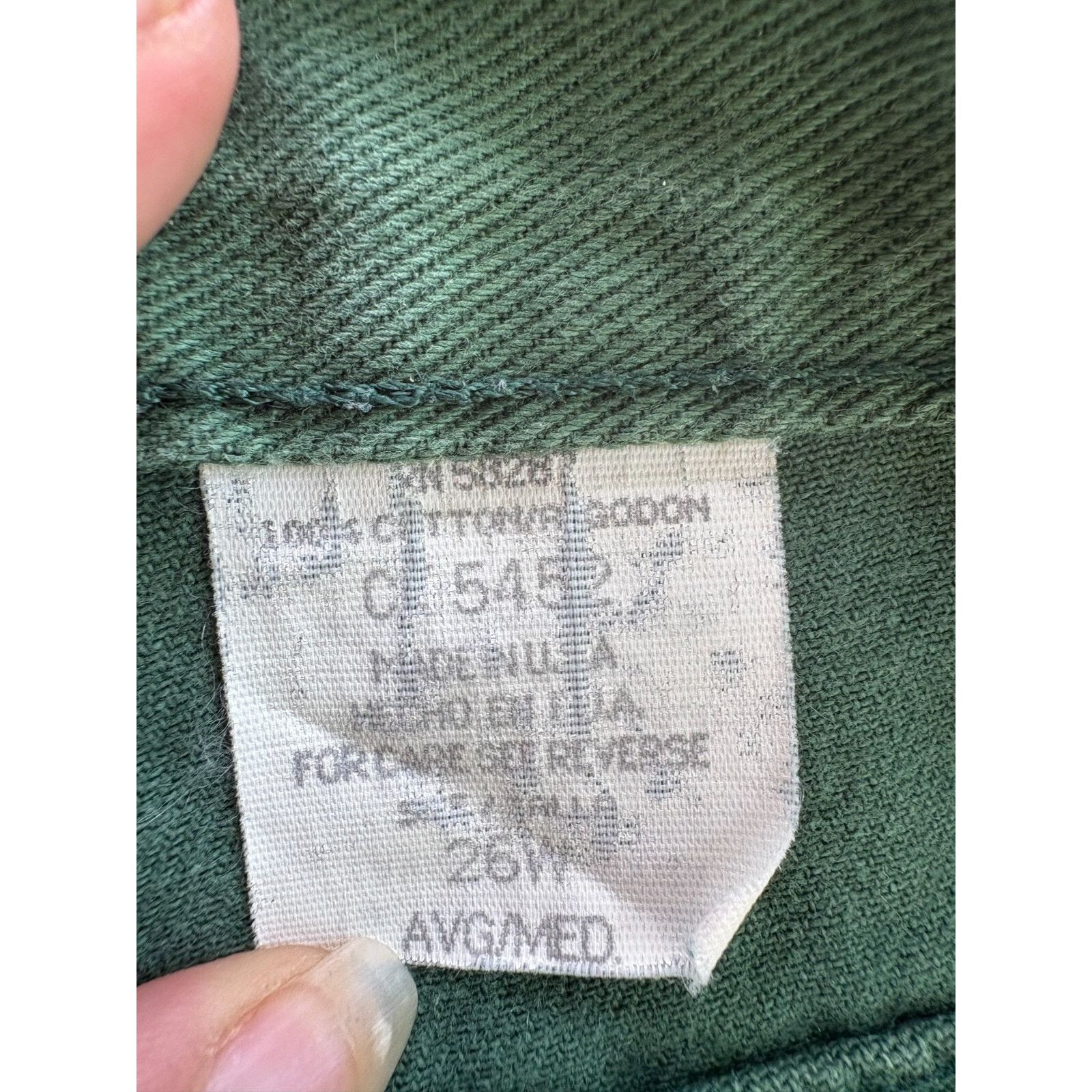 Vintage Vintage Green Denim Womans Plus Size Shorts 26W Size 42" / US 20 - 7 Thumbnail