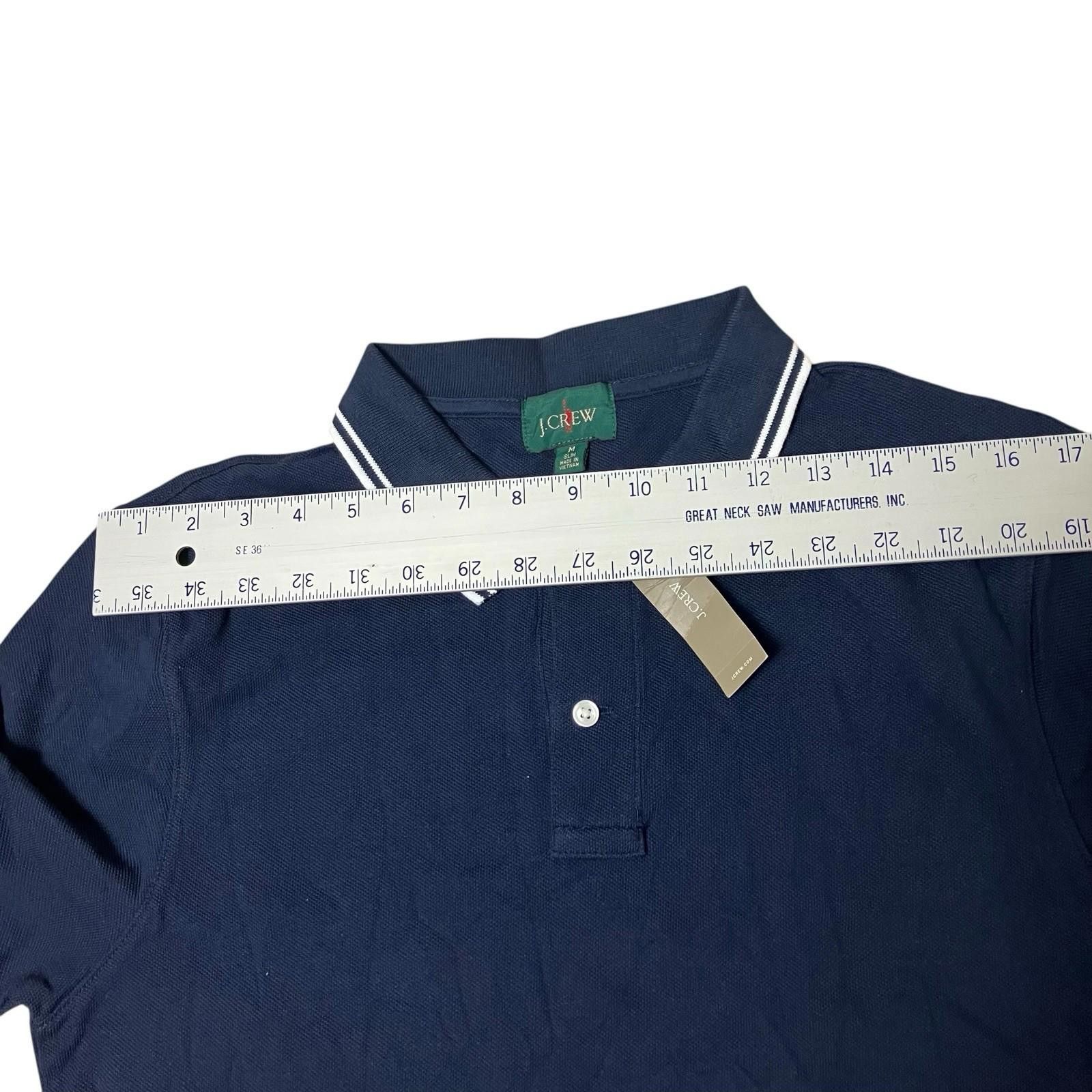 J.Crew J Crew Shirt Mens M Blue Pique Polo Tennis Preppy BE873 Size US M / EU 48-50 / 2 - 7 Thumbnail