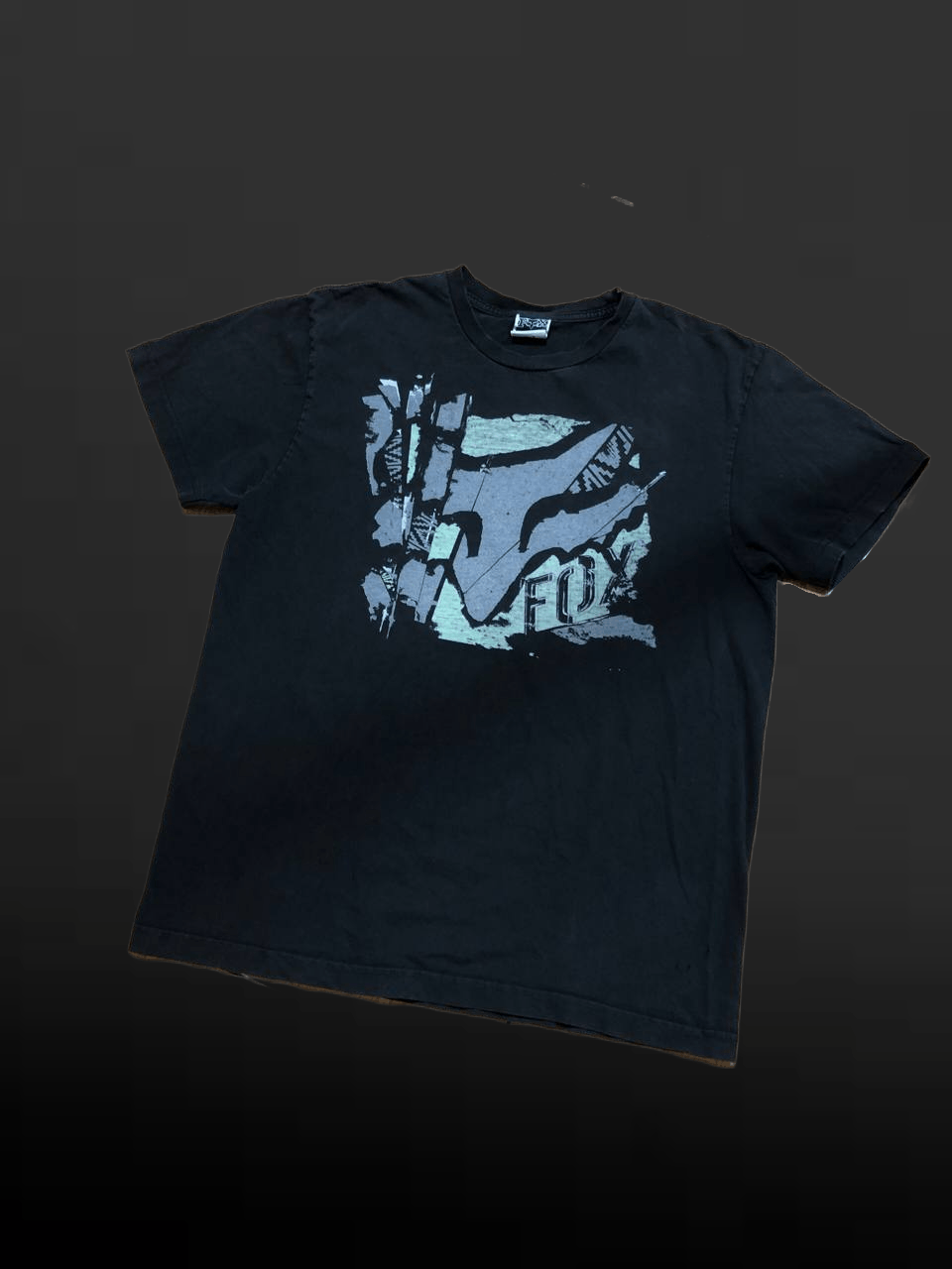 Fox Racing Big Print Black T-Shirt Fox Racing Y2K Size US L / EU 52-54 / 3 - 1 Thumbnail