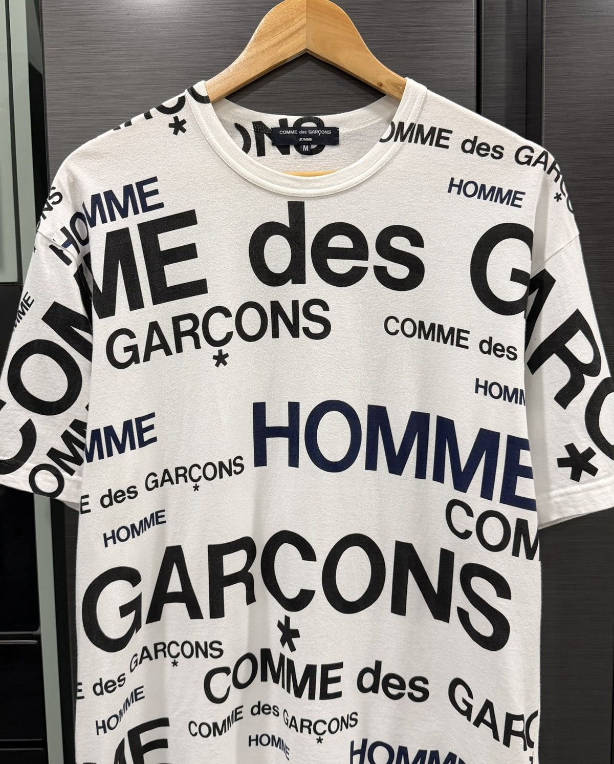 Comme des Garcons Homme AD2006 Comme des Garçons Homme All Over Logo Print T-Shirt Size US M / EU 48-50 / 2 - 2 Thumbnail