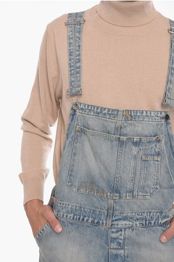 Amiri o1y0525 Denim Overall in Blue Size US 30 / EU 46 - 2 Thumbnail