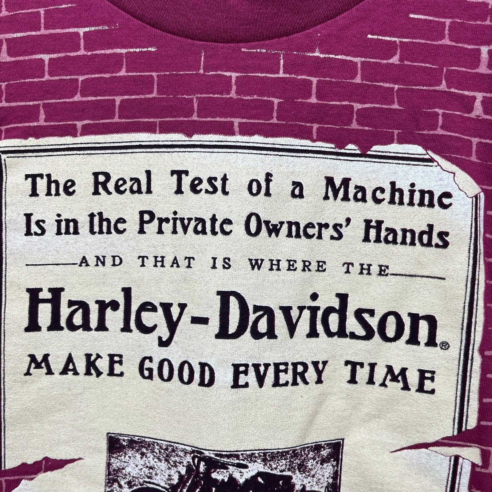 Harley Davidson Vintage 1995 Harley Davidson AOP All Over Print T Shirt 2XL Size US XXL / EU 58 / 5 - 3 Thumbnail