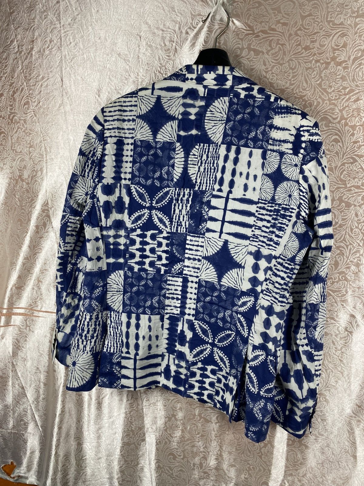 Lands' End Lands’ End Indigo Patchwork Blazer Classic Blue White Size US M / EU 48-50 / 2 - 17 Thumbnail