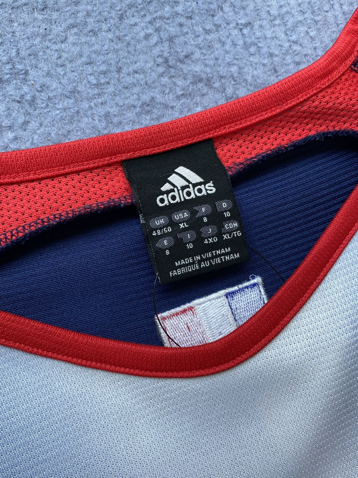 Adidas Rare Adidas 2003-04 France Training Jersey🇫🇷⚡️ Size US XL / EU 56 / 4 - 8 Thumbnail