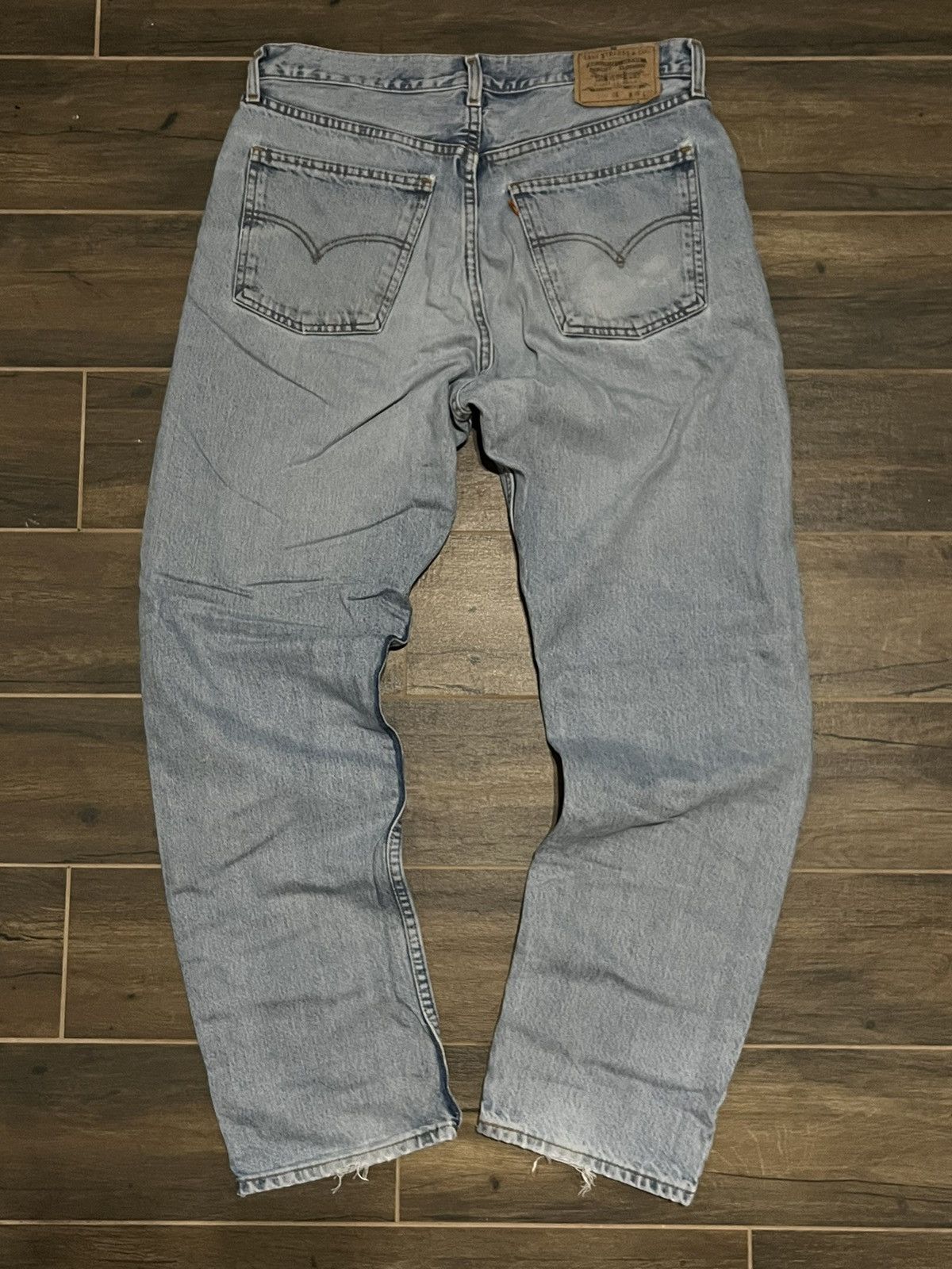Vintage 90s Levis Loose Tapered Leg Jeans Baggy Orange Tab