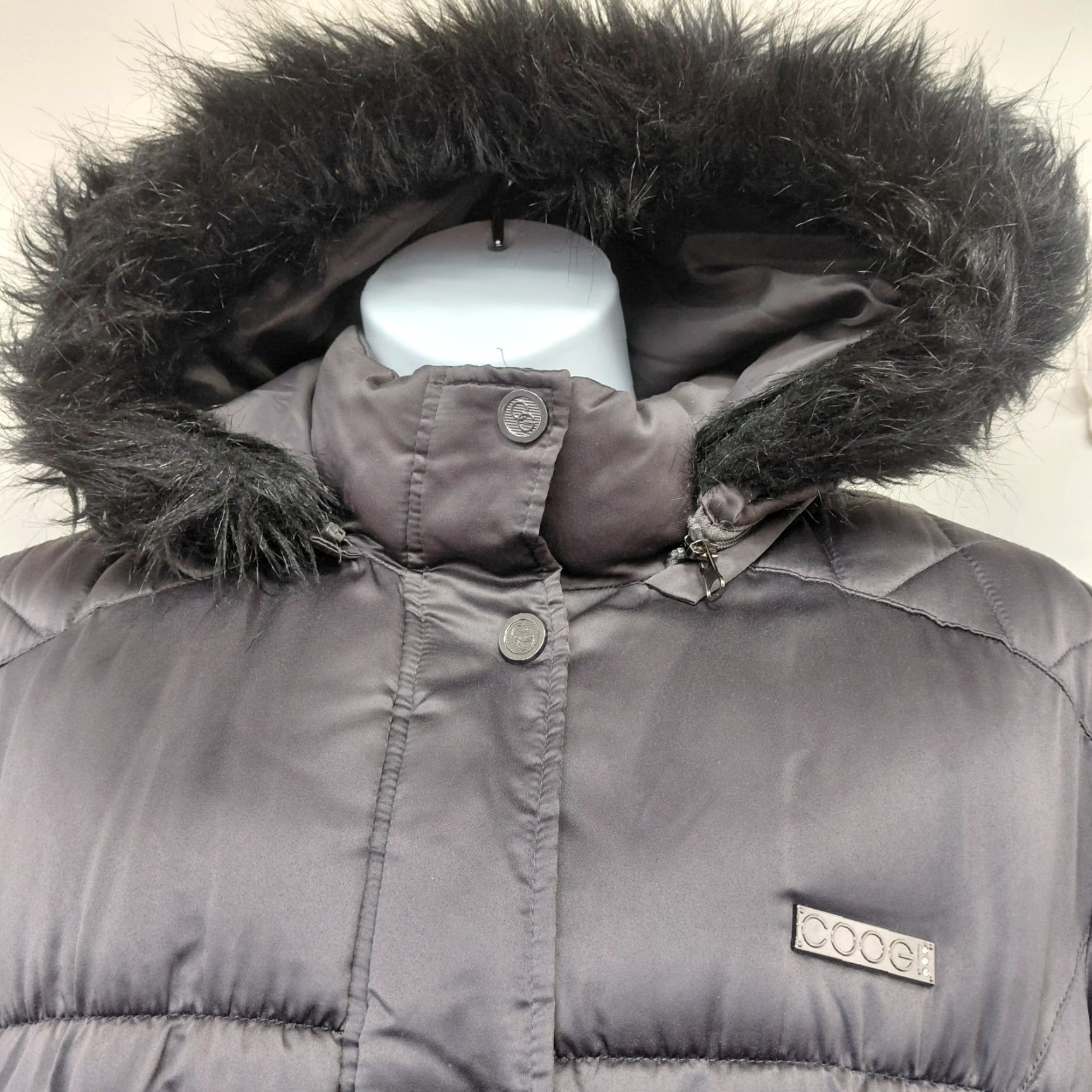 Coogi **VINTAGE COOGI Women's Size 2X Brownish Black Puffer Coat** User: **Vintage COOGI Women's Size 2X Brownish Black Puffer Jacket** Size XXL / US 16-18 / IT 52-54 - 7 Thumbnail