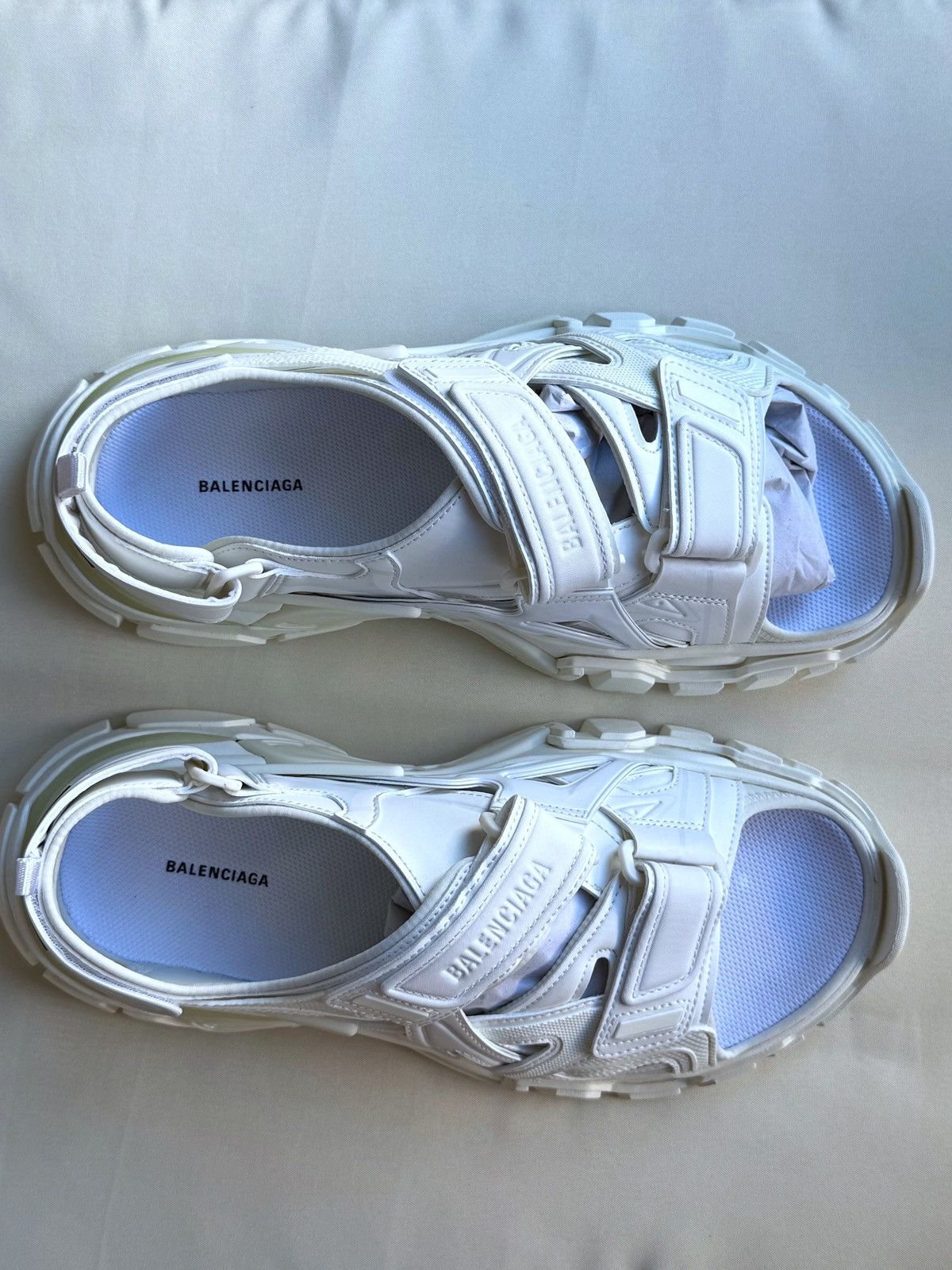 Balenciaga Balenciaga Track Sandal 'Triple White' Size US 9 / EU 42 - 2 Thumbnail