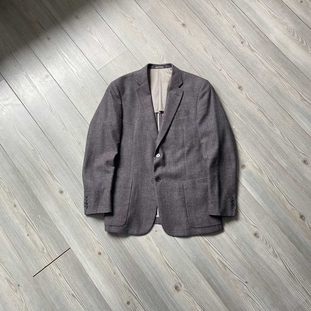 Emporio Armani Emporio Armani G Line Deco Wool Plaid Sport Blazer 50/L Size 50S - 6 Thumbnail