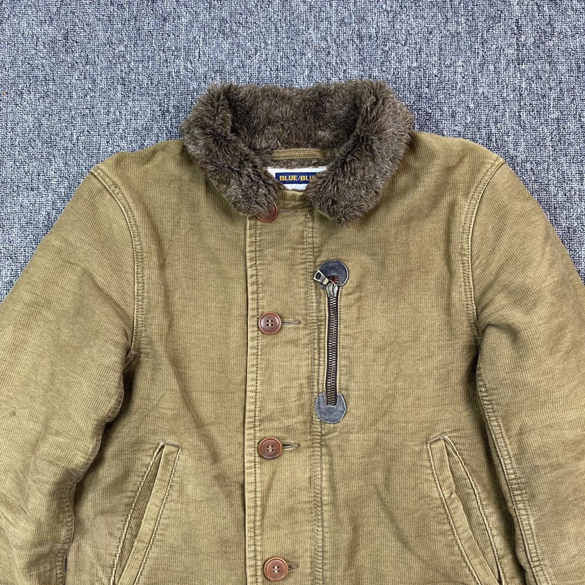 Blue Blue Japan × Indigo × Pure Blue Japan 🇯🇵 Blue Blue Japan fur Jacket N1 deck millitary Size US M / EU 48-50 / 2 - 2 Thumbnail