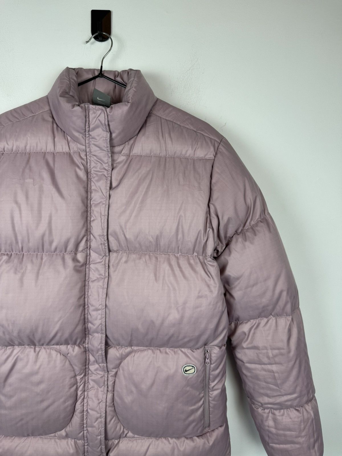 Nike Vintage Nike Silver Tab Pink Y2K Puffer Down Jacket Gorpcore Size S / US 4 / IT 40 - 2 Thumbnail