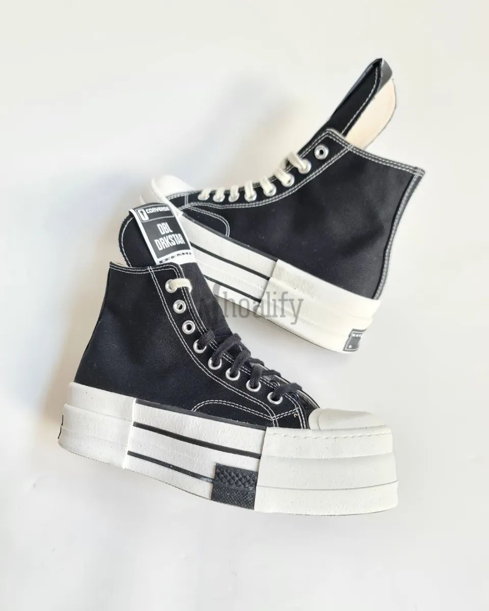 Rick Owens Converse 70 High x Rick Owens DBL DRKSTAR Size US 11 / EU 44 - 3 Thumbnail