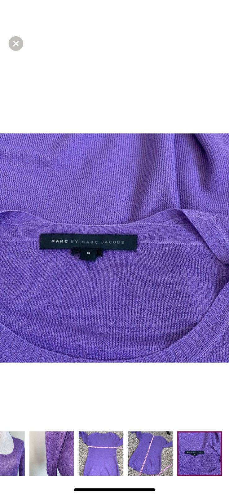 Marc by Marc Jacobs Marc by Marc Jacobs small purple scoopneck swester Size S / US 4 / IT 40 - 5 Thumbnail