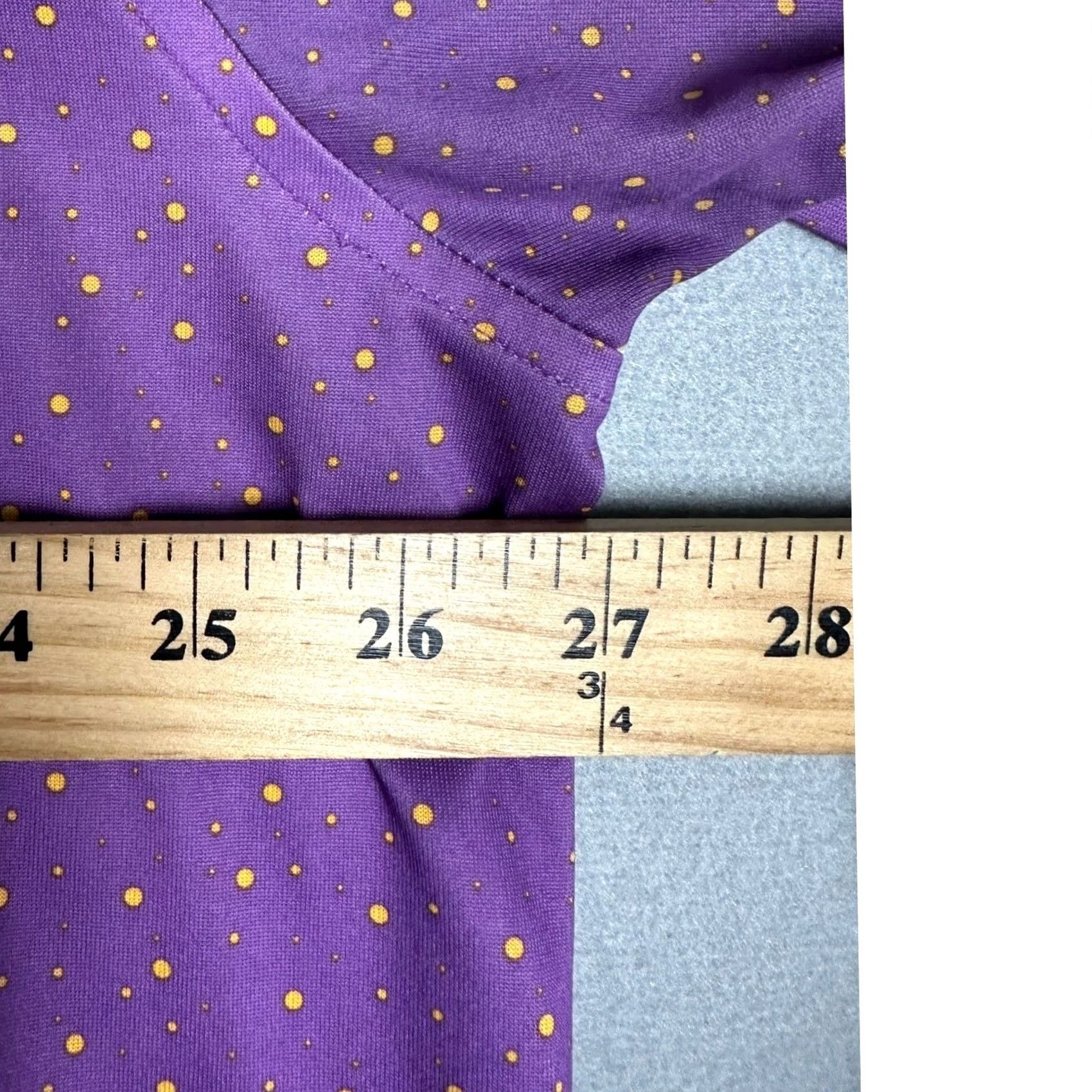 Vintage Donald Ross Polo Shirt Mens XL Purple Yellow Micro Dot Performance Golf Size US XL / EU 56 / 4 - 6 Thumbnail