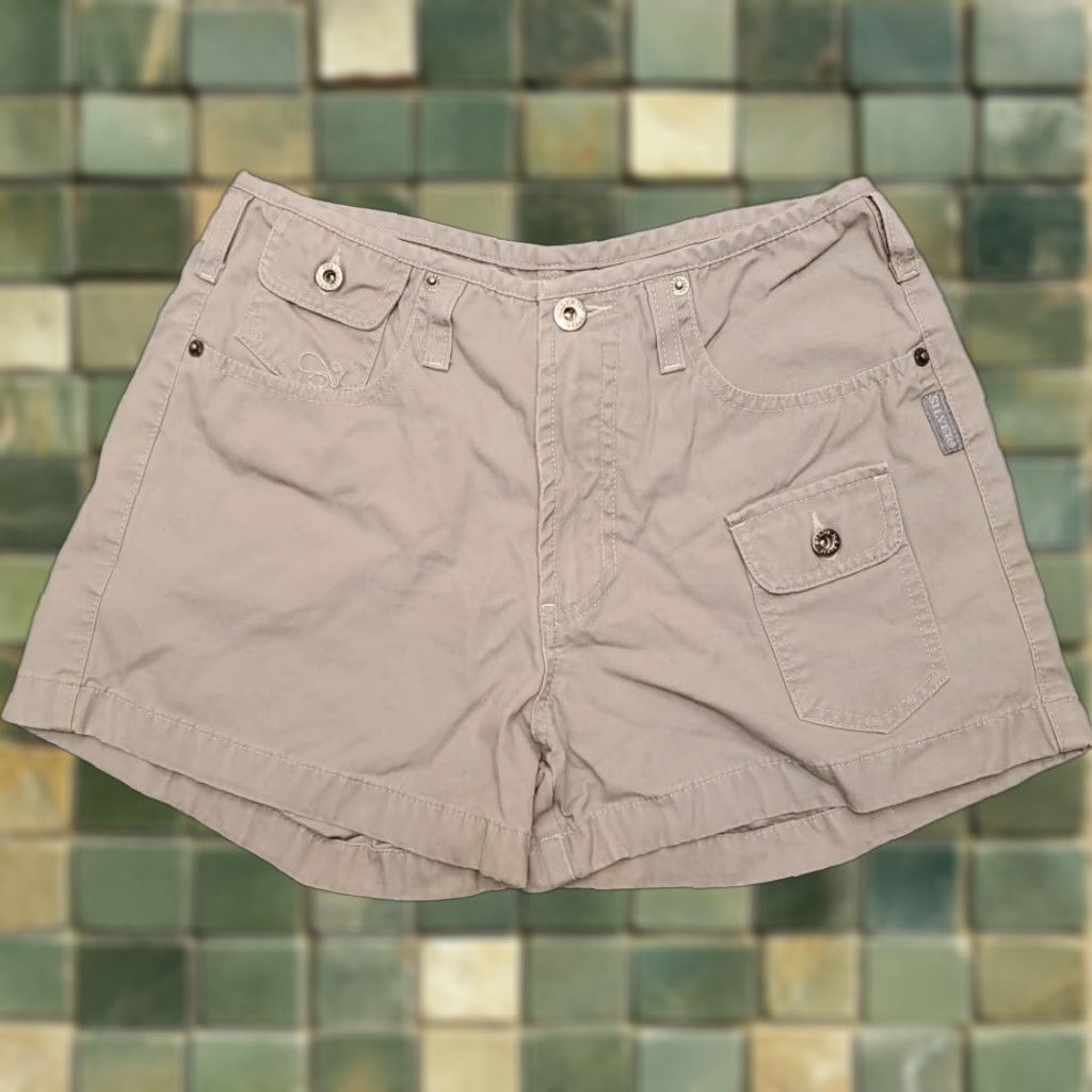 Silver Jeans Co. Silver Jeans Shorts Womens 29 Cargo Pocket 100% Cotton Canvas Beige Exterior Casual Outdoor Jeans Shorts Womens 29 Mens? Size 29" - 1 Thumbnail