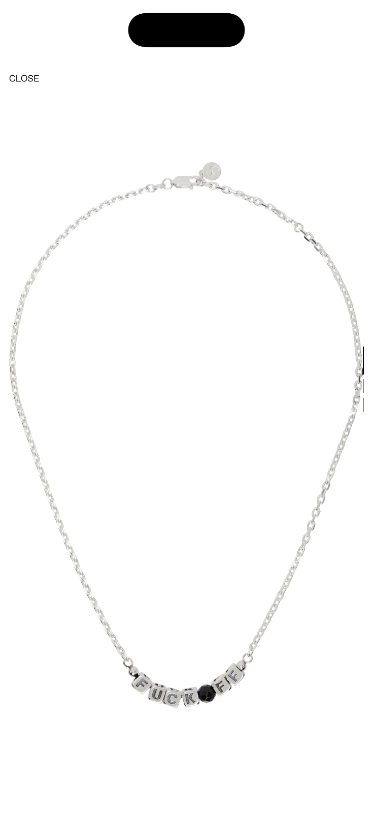 Stolen Girlfriends Club No Apologies "F*CK OFF" Necklace Size ONE SIZE - 2 Thumbnail