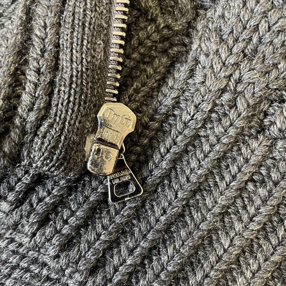 Prada A/W 10 Heavy Wool Drivers Zip Cardigan Size US L / EU 52-54 / 3 - 12 Thumbnail