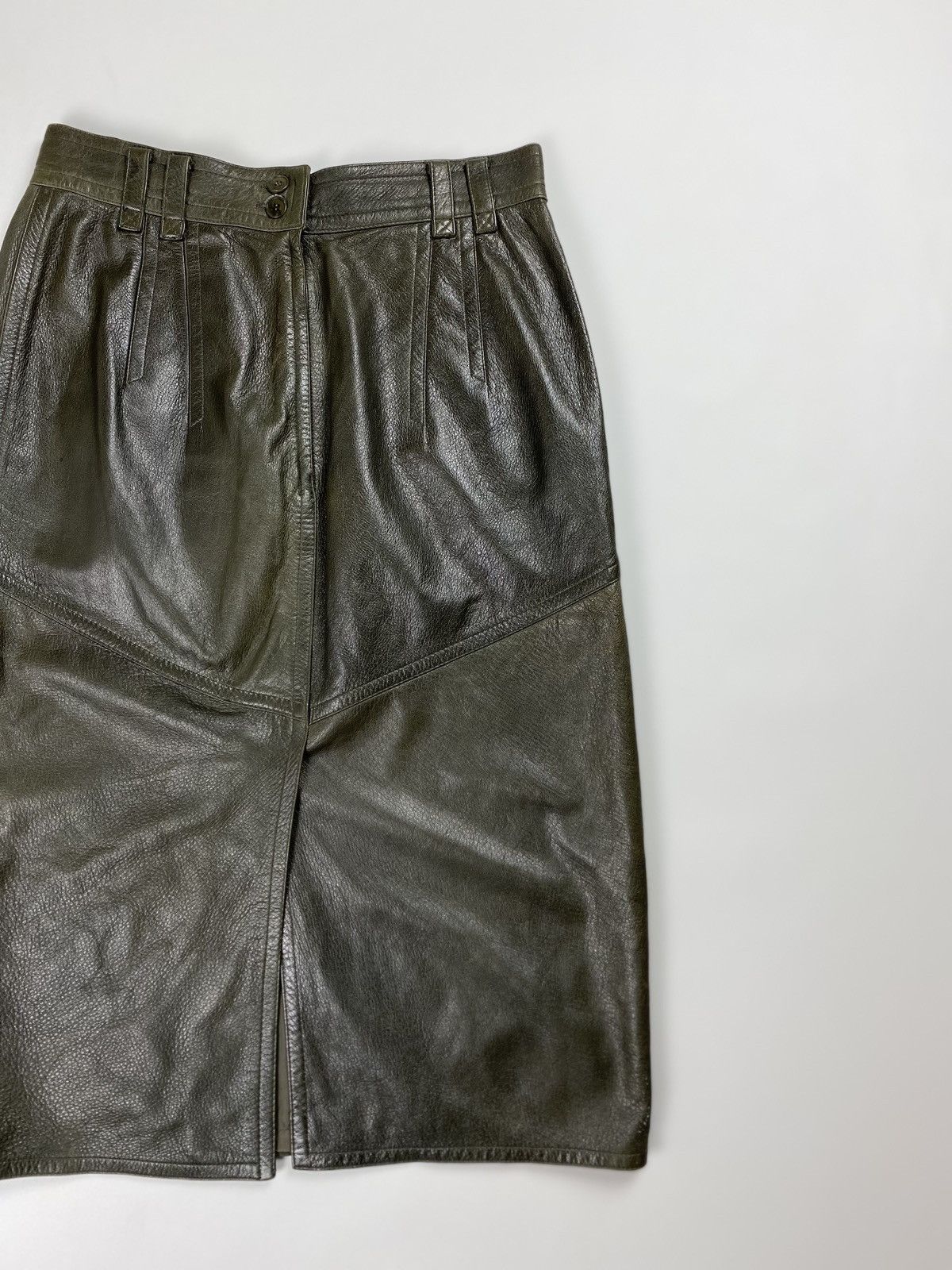 Jil Sander × Vintage Jil Sander vintage ladies leather skirt size 40 Size 27" / US 4 / IT 40 - 3 Thumbnail